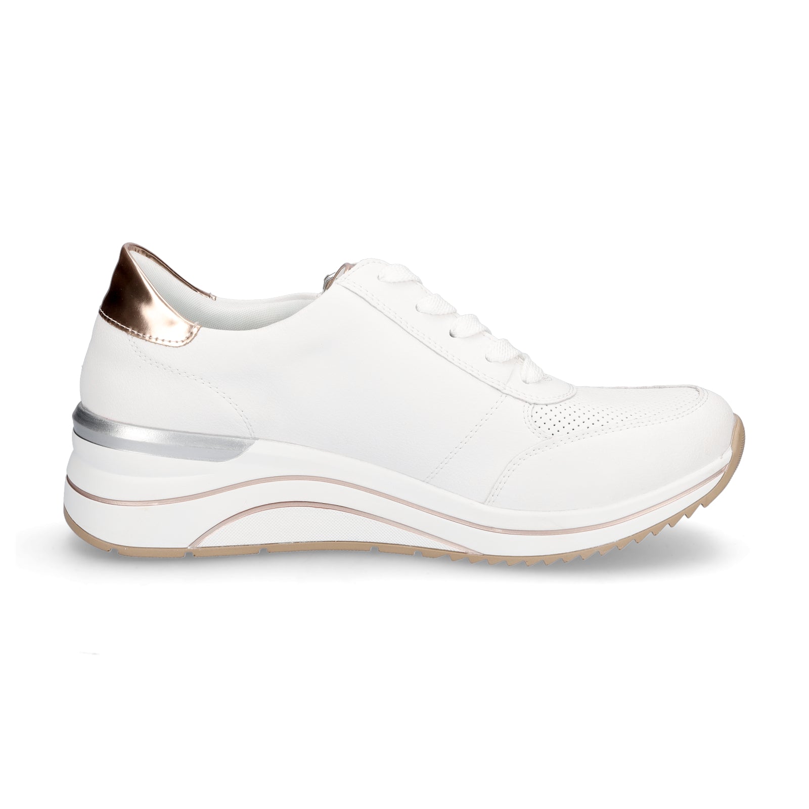 Remonte women's sneakers white copper