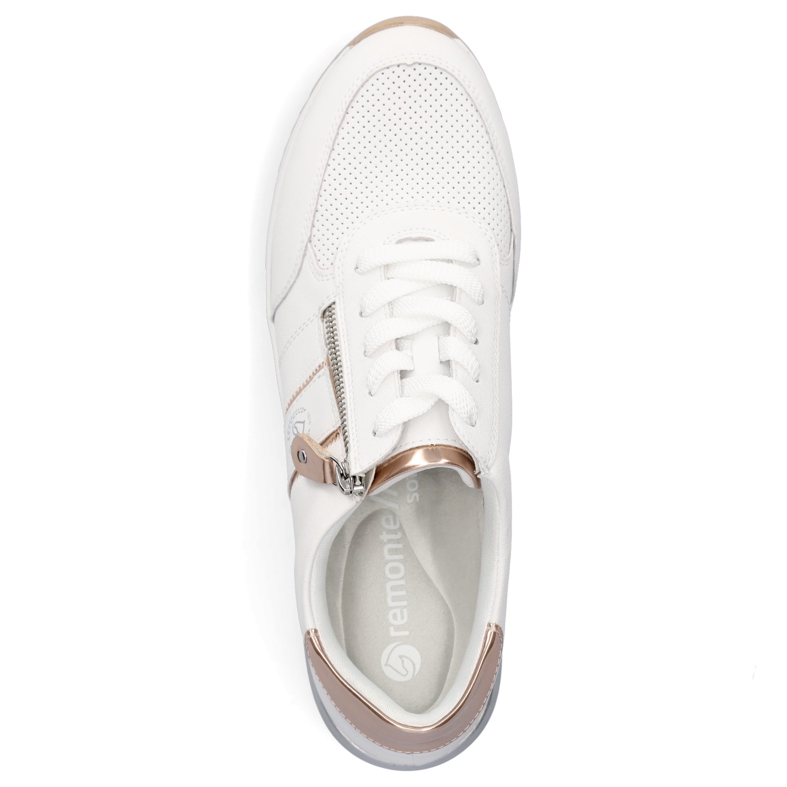 Remonte women's sneakers white copper