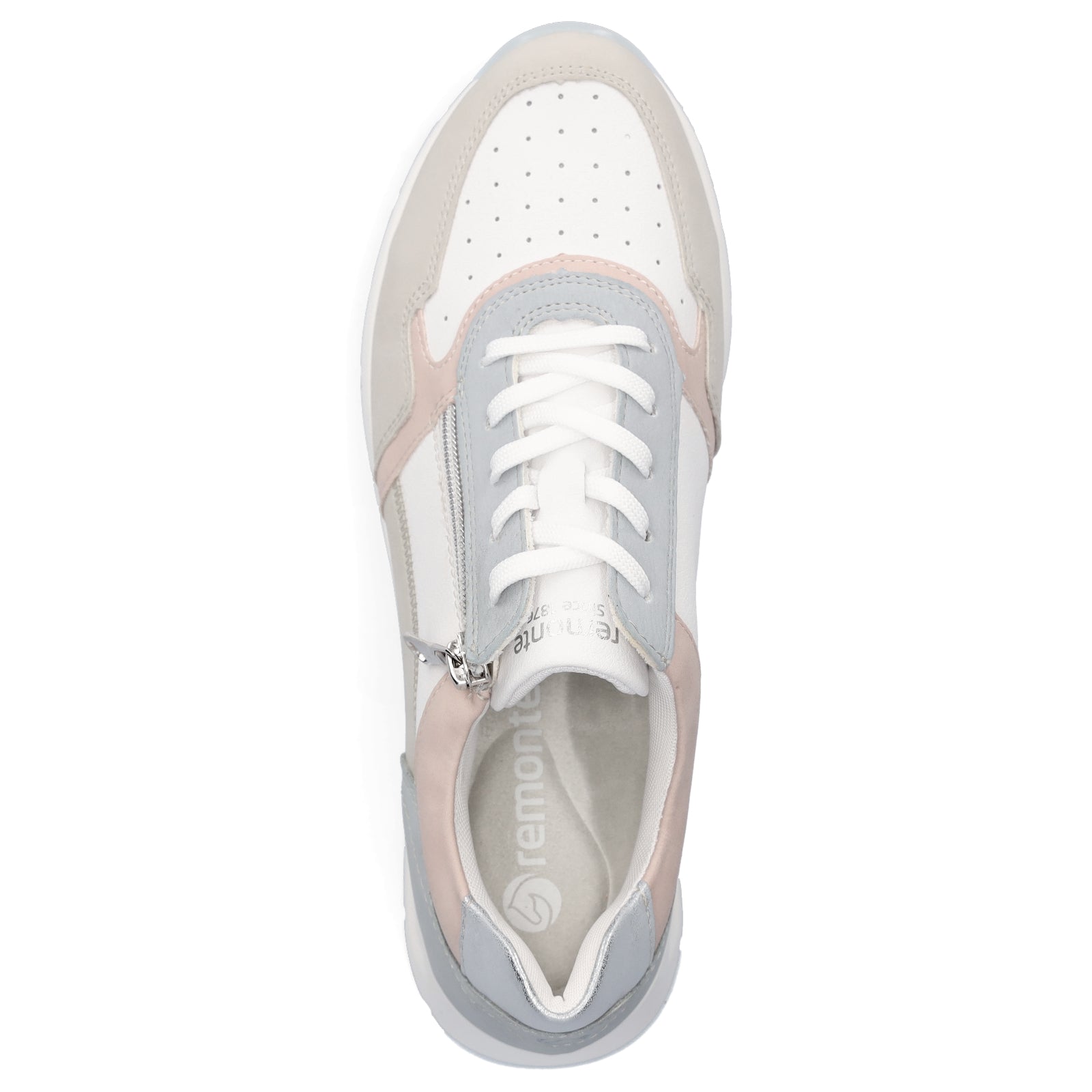 Remonte women's sneakers white pastel