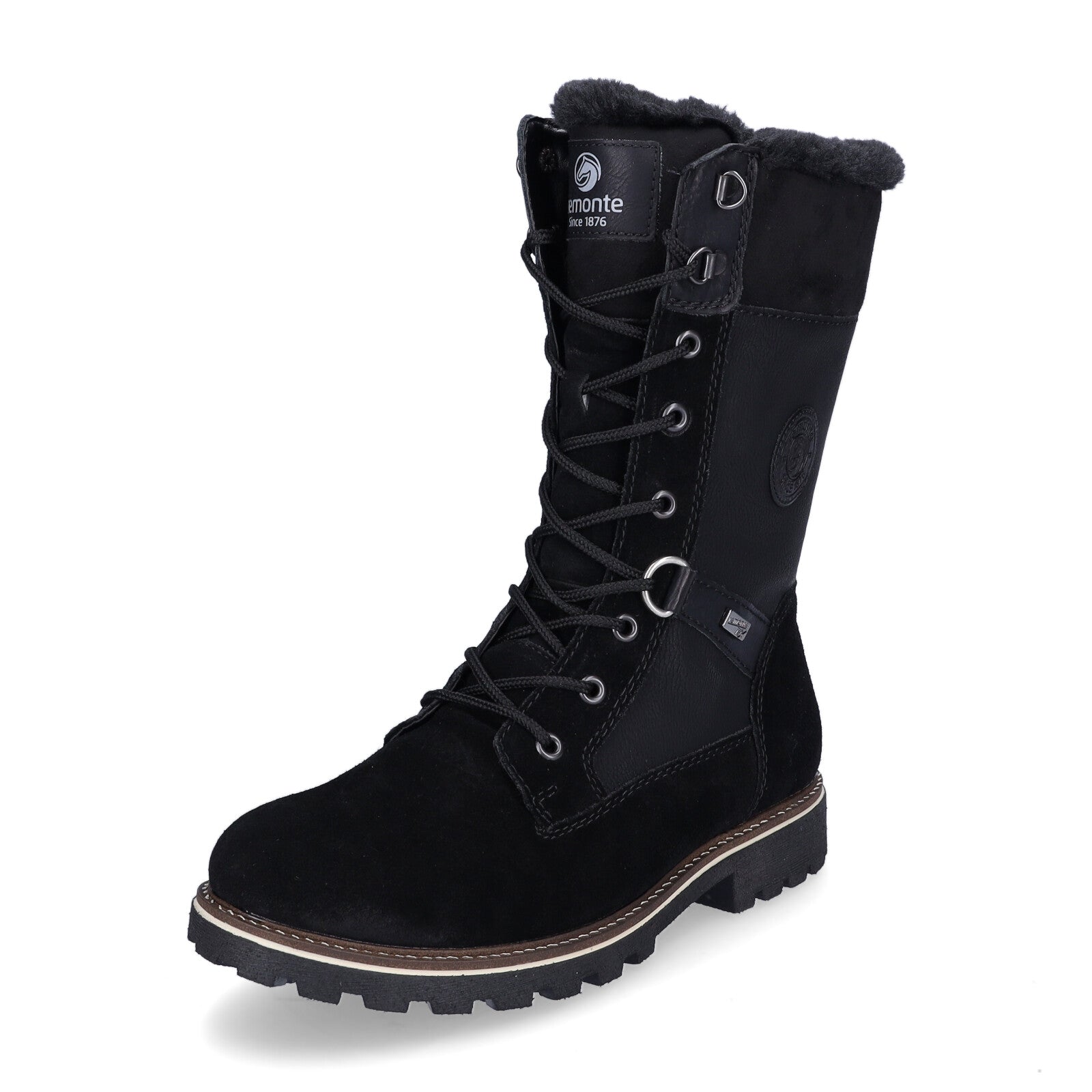 Remonte women's half-calf boots black