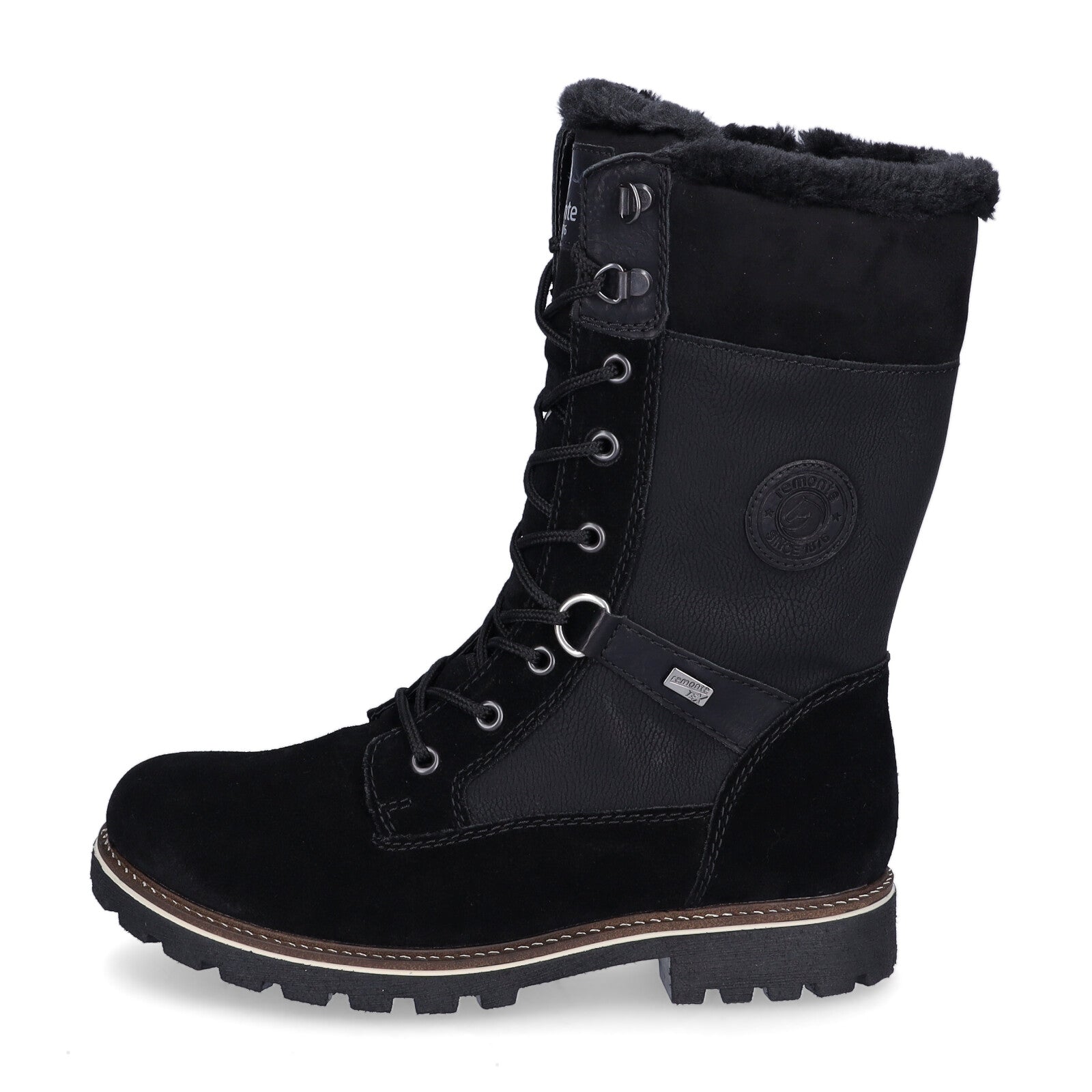 Remonte women's half-calf boots black
