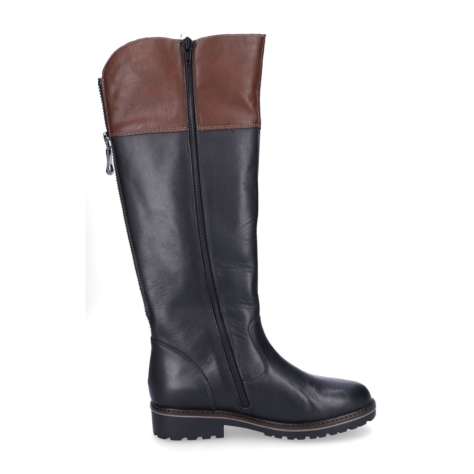 Remonte women's leather boots black brown