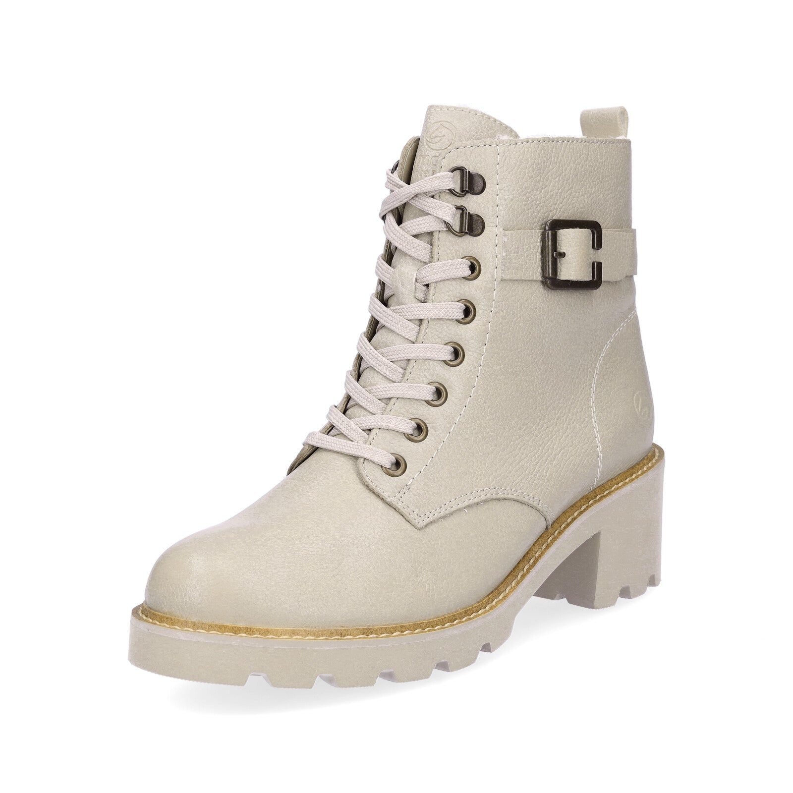 Remonte women's lace-up boot beige