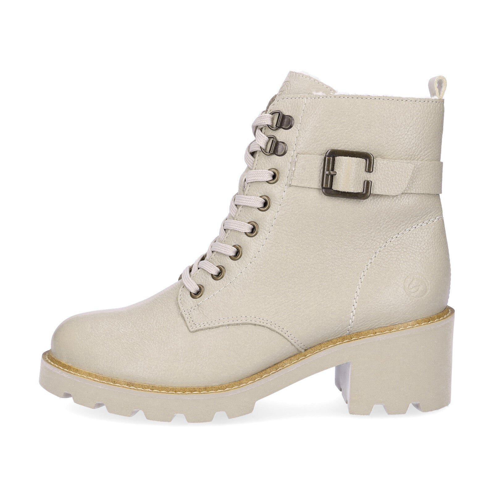 Remonte women's lace-up boot beige