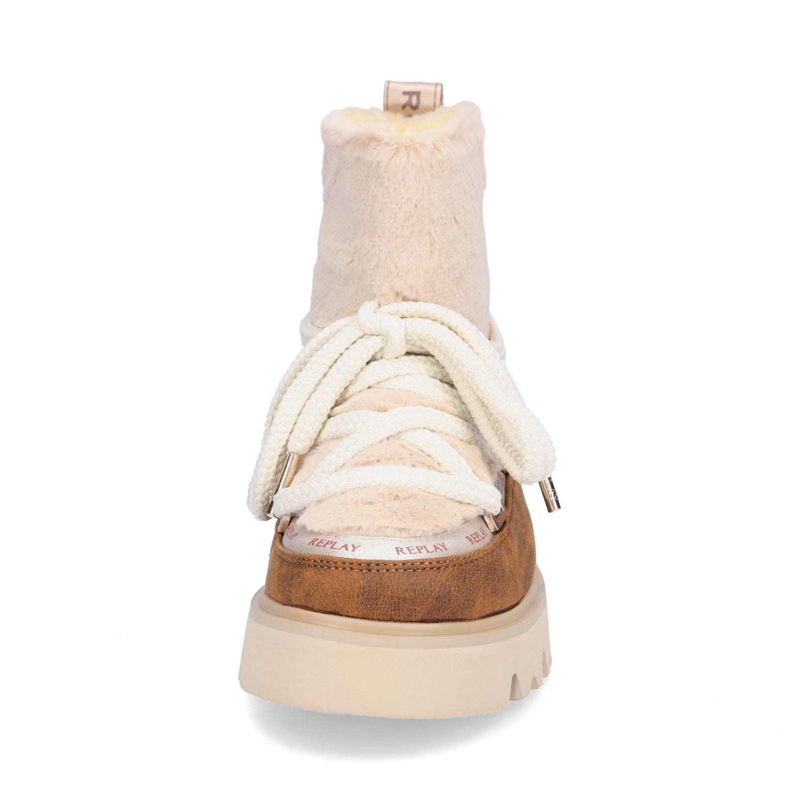 Replay Damen Moonboots Melrose Warm beige braun
