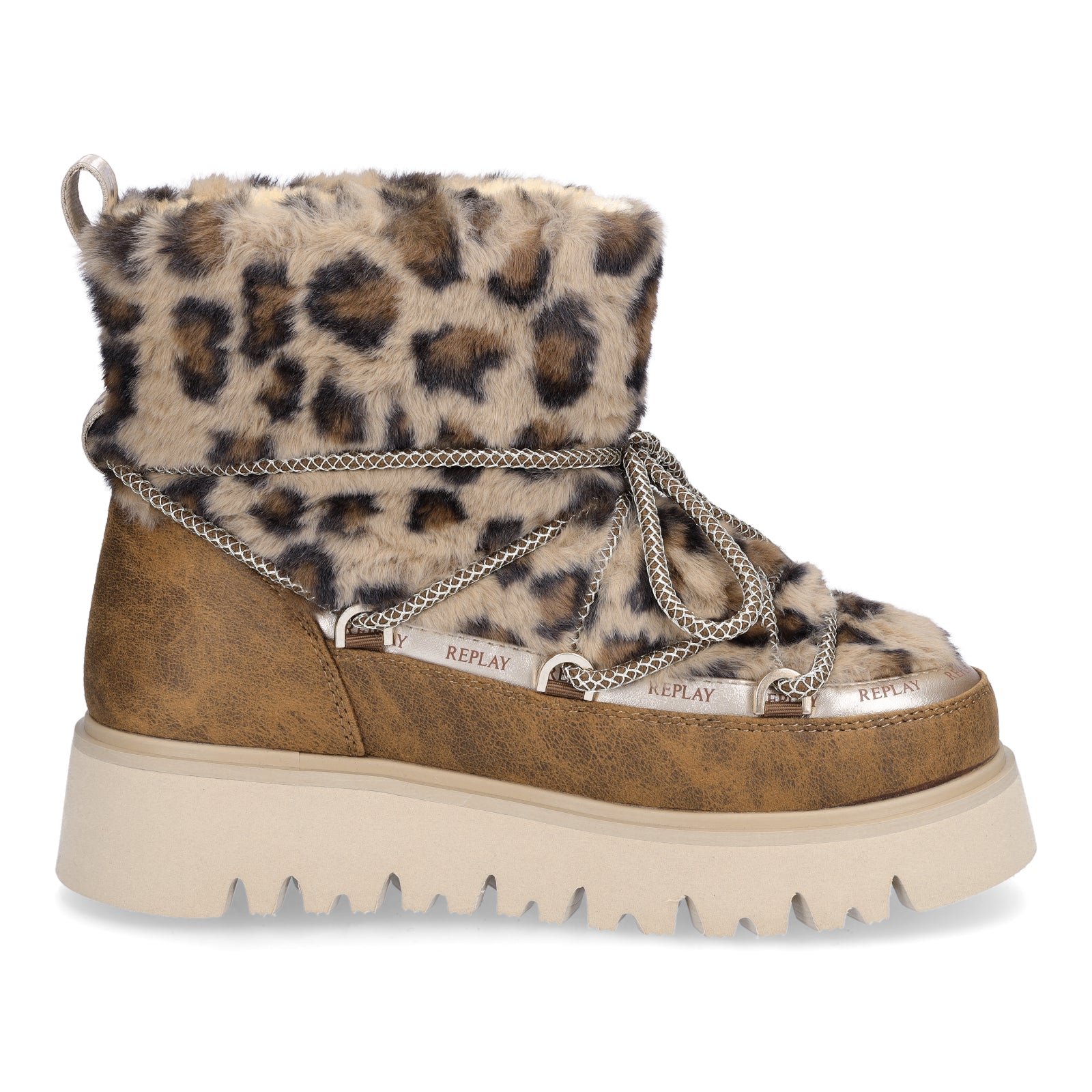 Replay Damen Moonboots Melrose Snow Leo