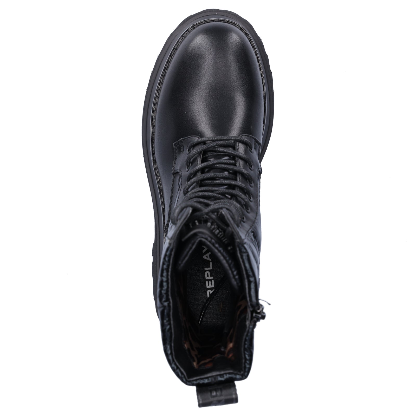 Replay Damen Schnürboot Any Quilt schwarz