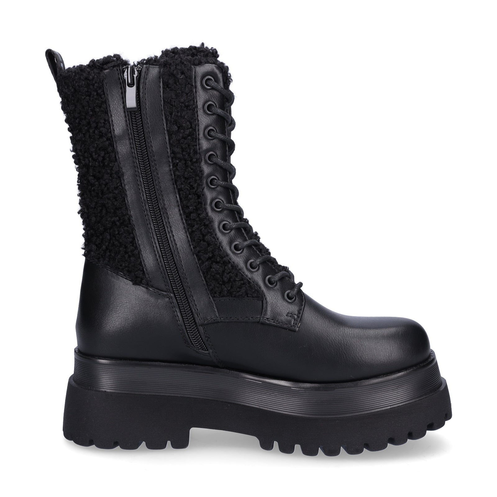 Replay Damen Schnürboot Any Fur schwarz