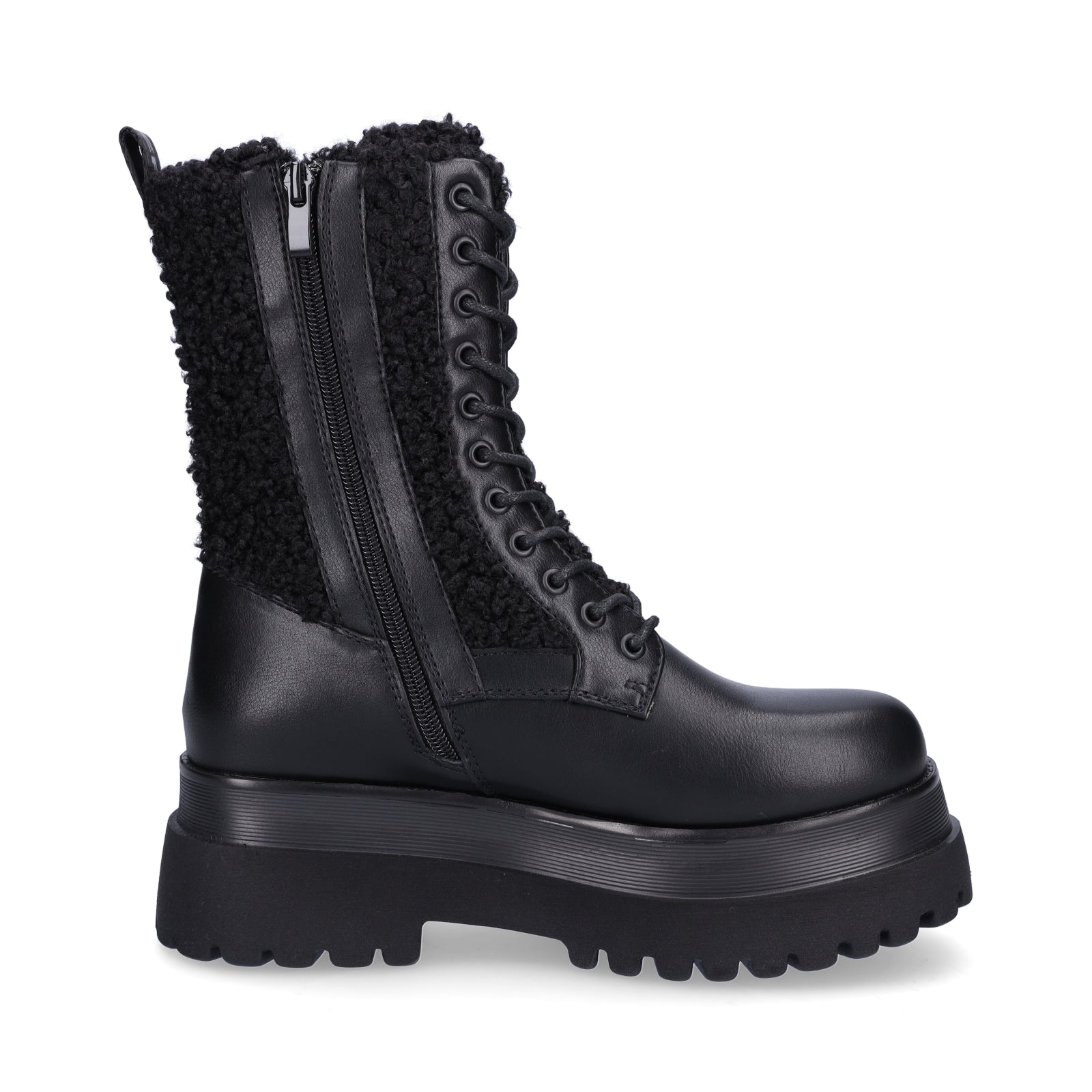 Replay Damen Schnürboot Any Fur schwarz