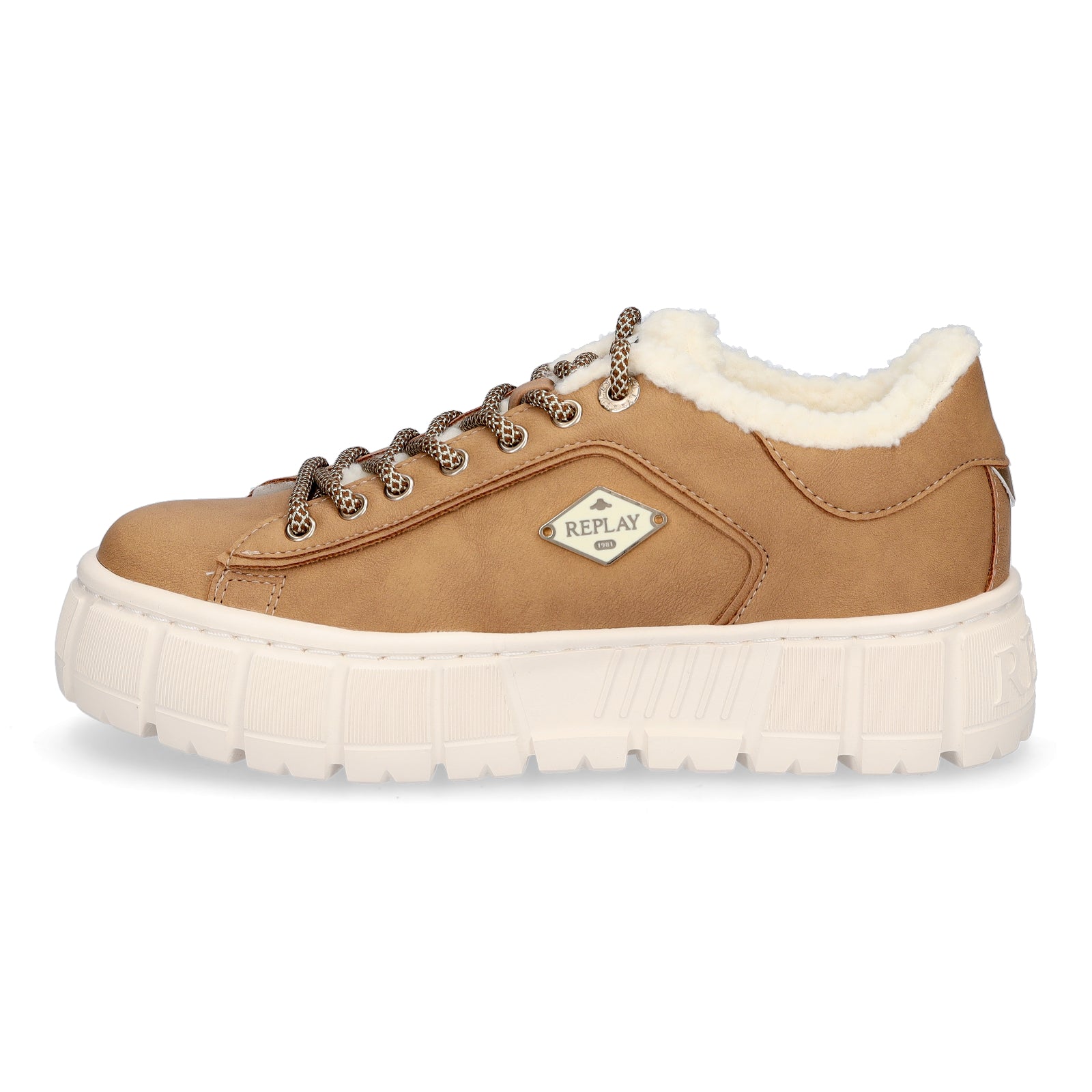 Replay Damen Sneaker Paulette Warm beige