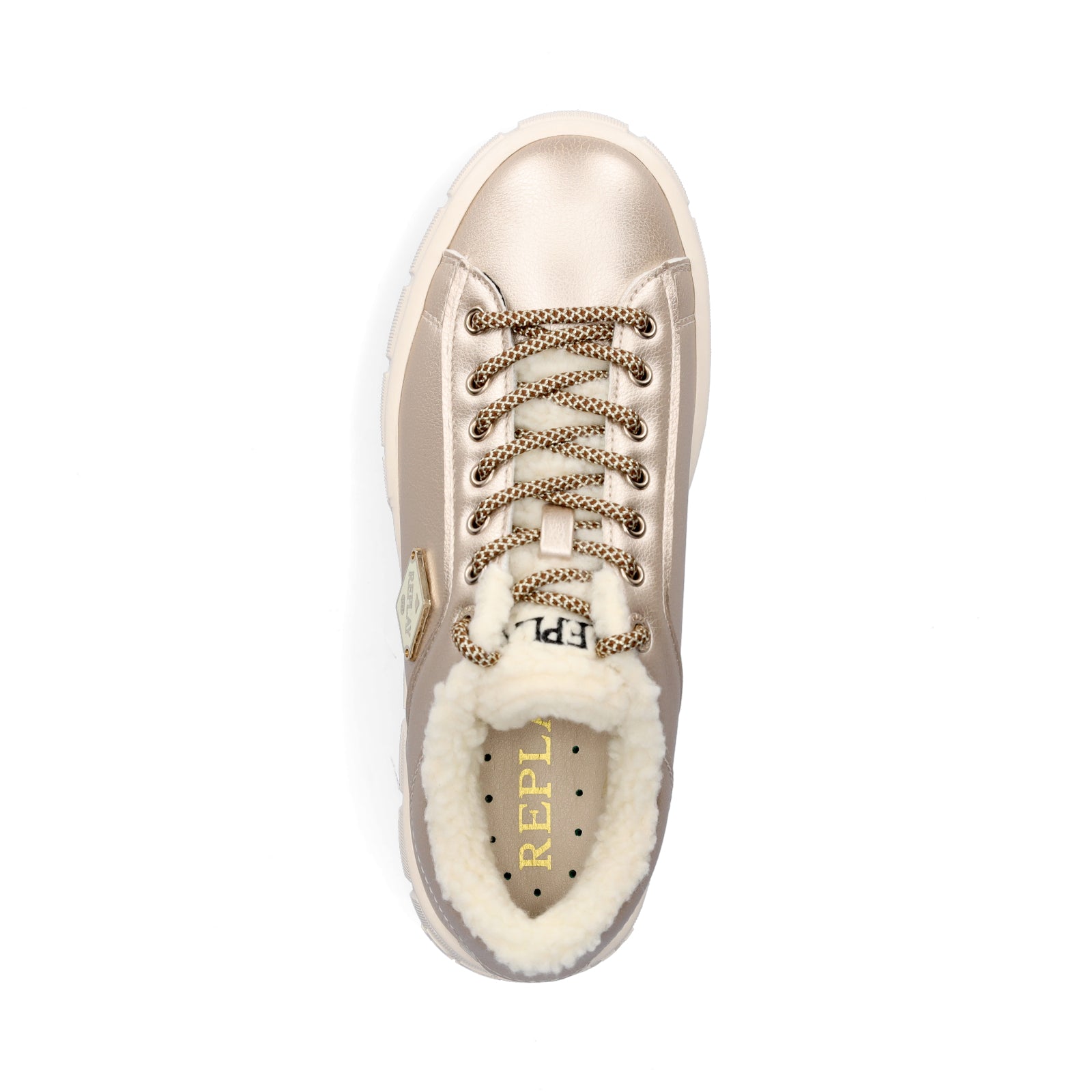 Replay Damen Sneaker Paulette Metal platin
