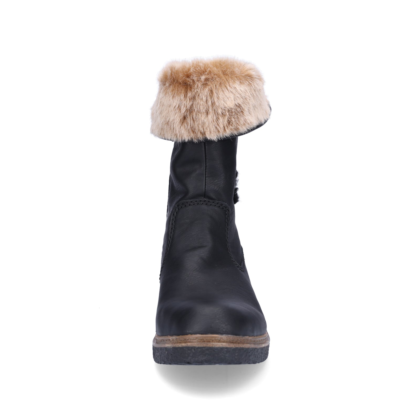 Rieker Damen Halbschaft Stiefel schwarz
