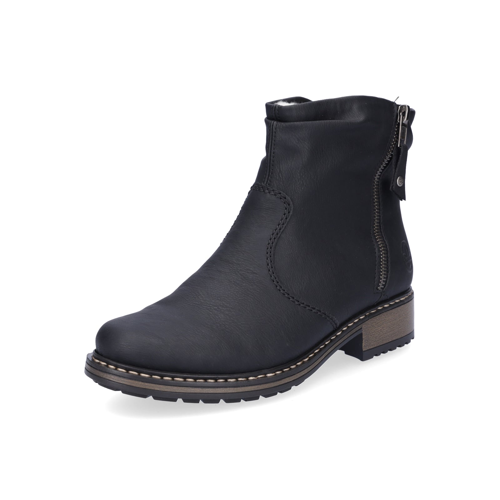 Rieker Damen Boot schwarz