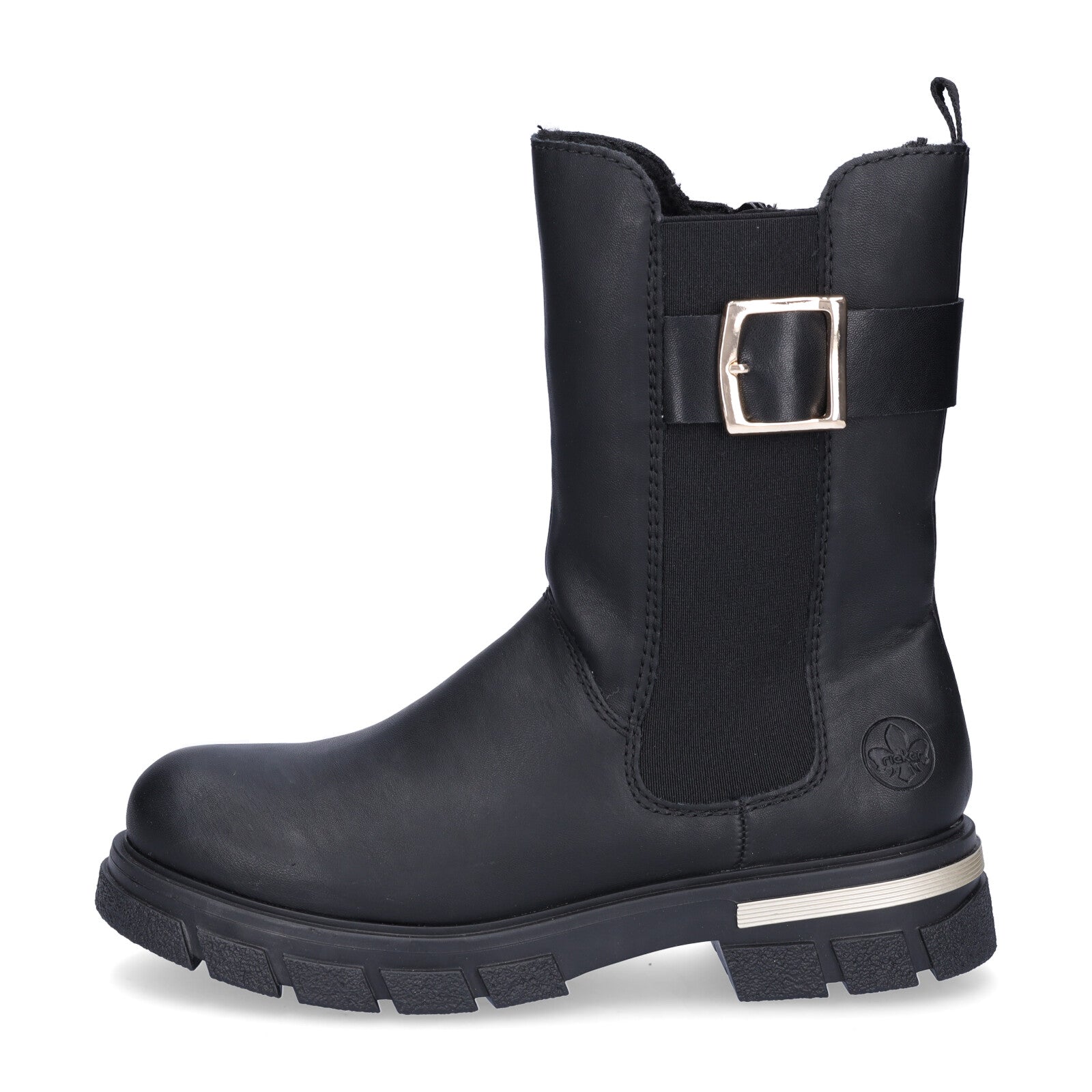 Rieker Damen Boot schwarz