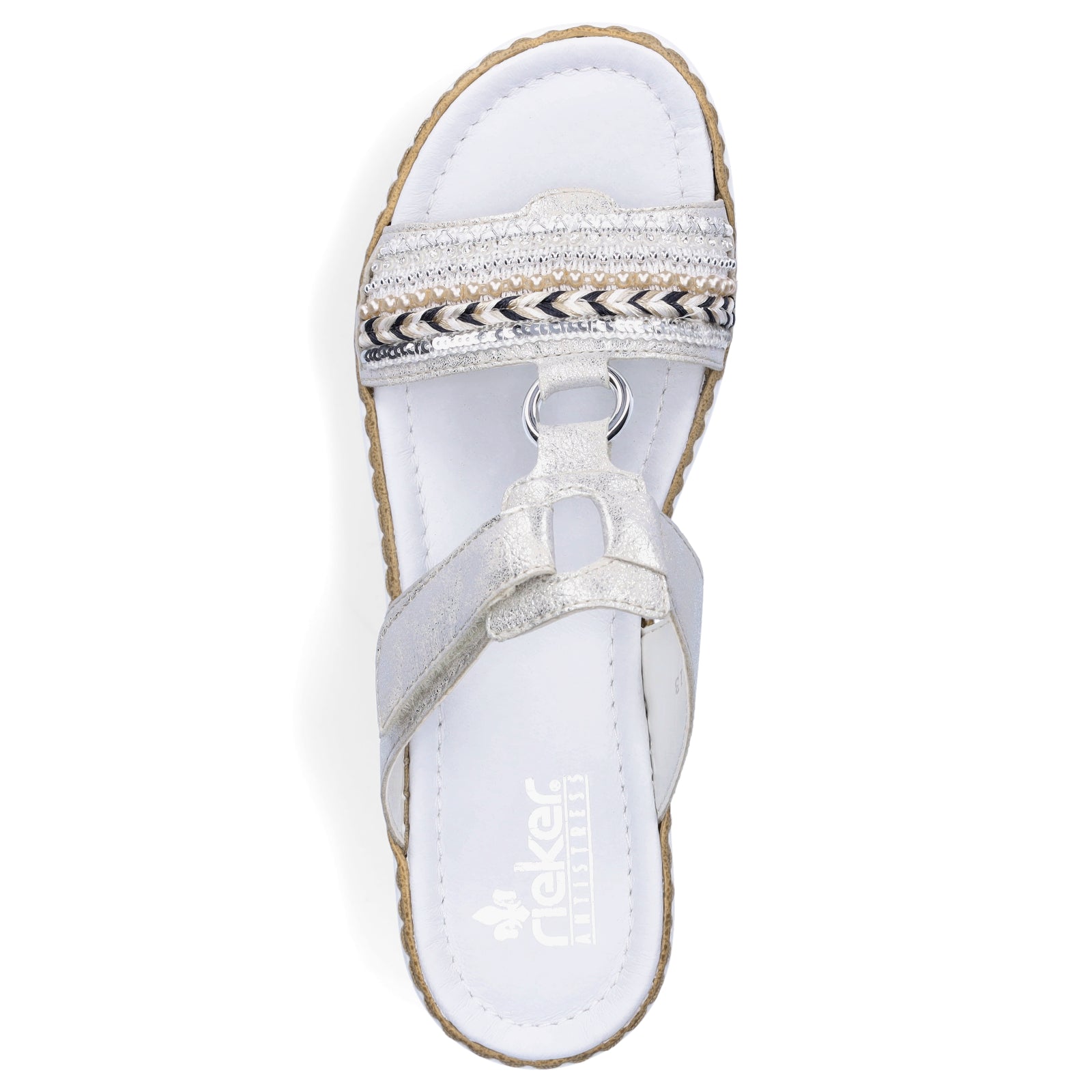Rieker Damen Pantolette silber