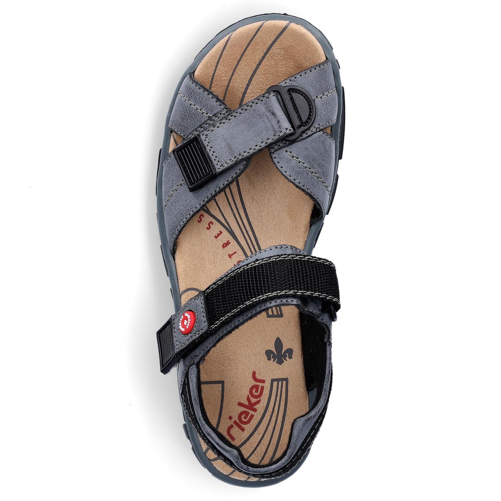 Rieker women's trekking sandal blue