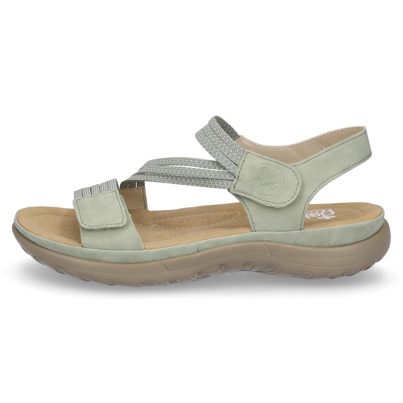 Rieker women's trekking sandal mint