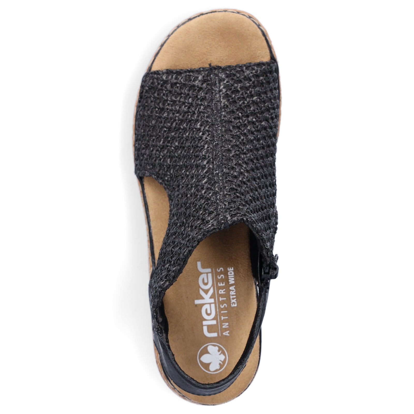 Rieker Damen Sandale schwarz