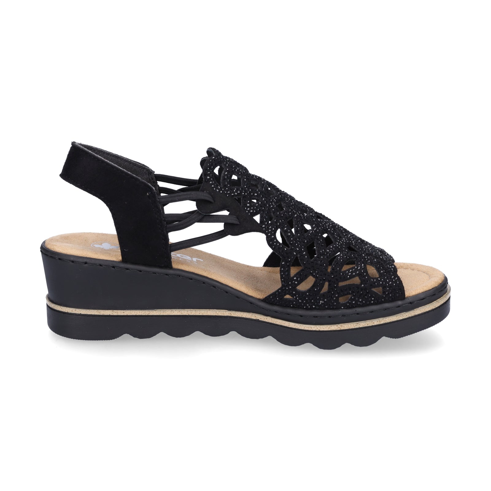 Rieker Damen Sandale schwarz