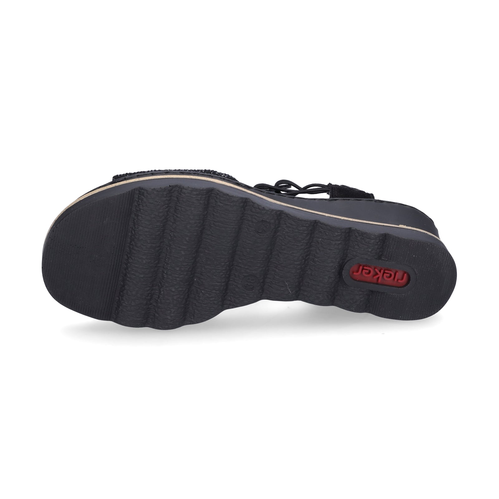 Rieker Damen Sandale schwarz