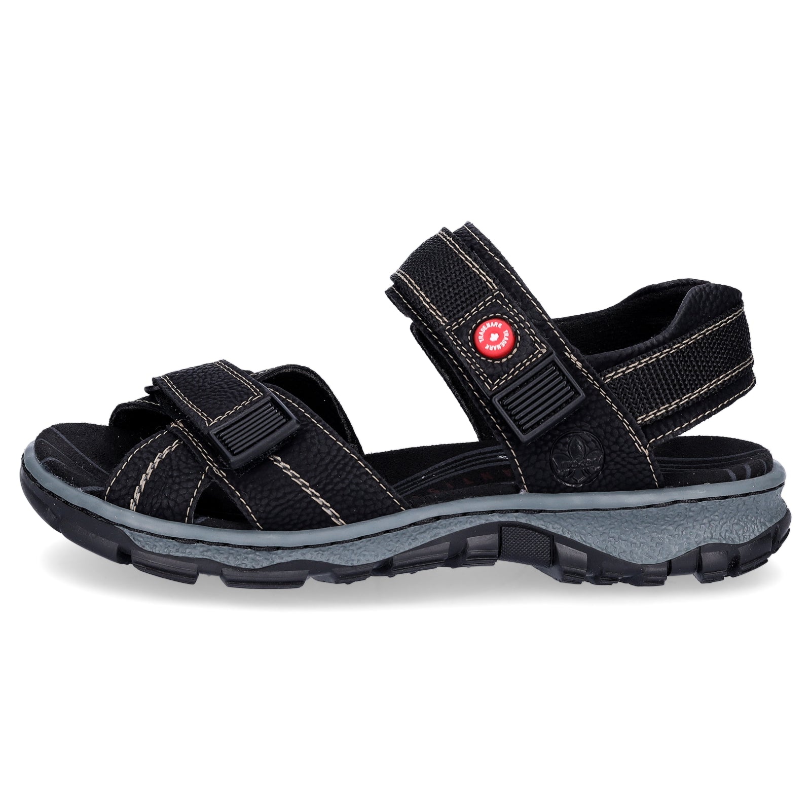 Rieker women's trekking sandal black