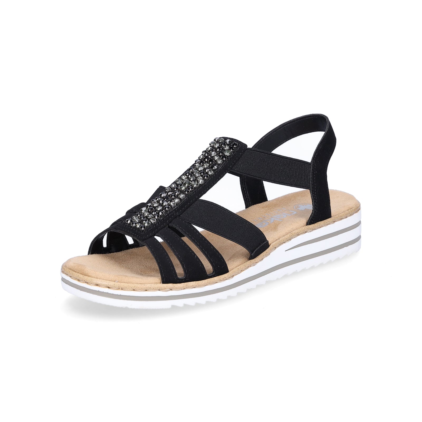 Rieker women's sandals black