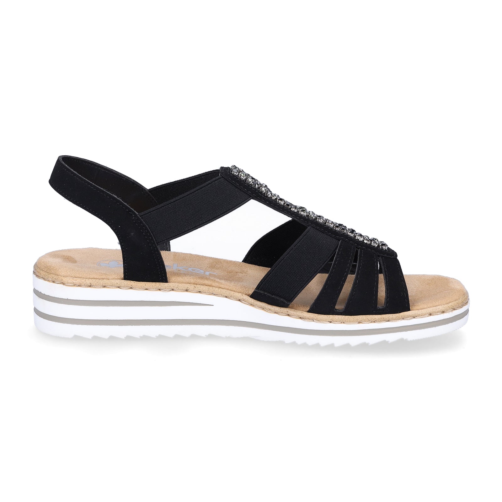 Rieker women's sandals black