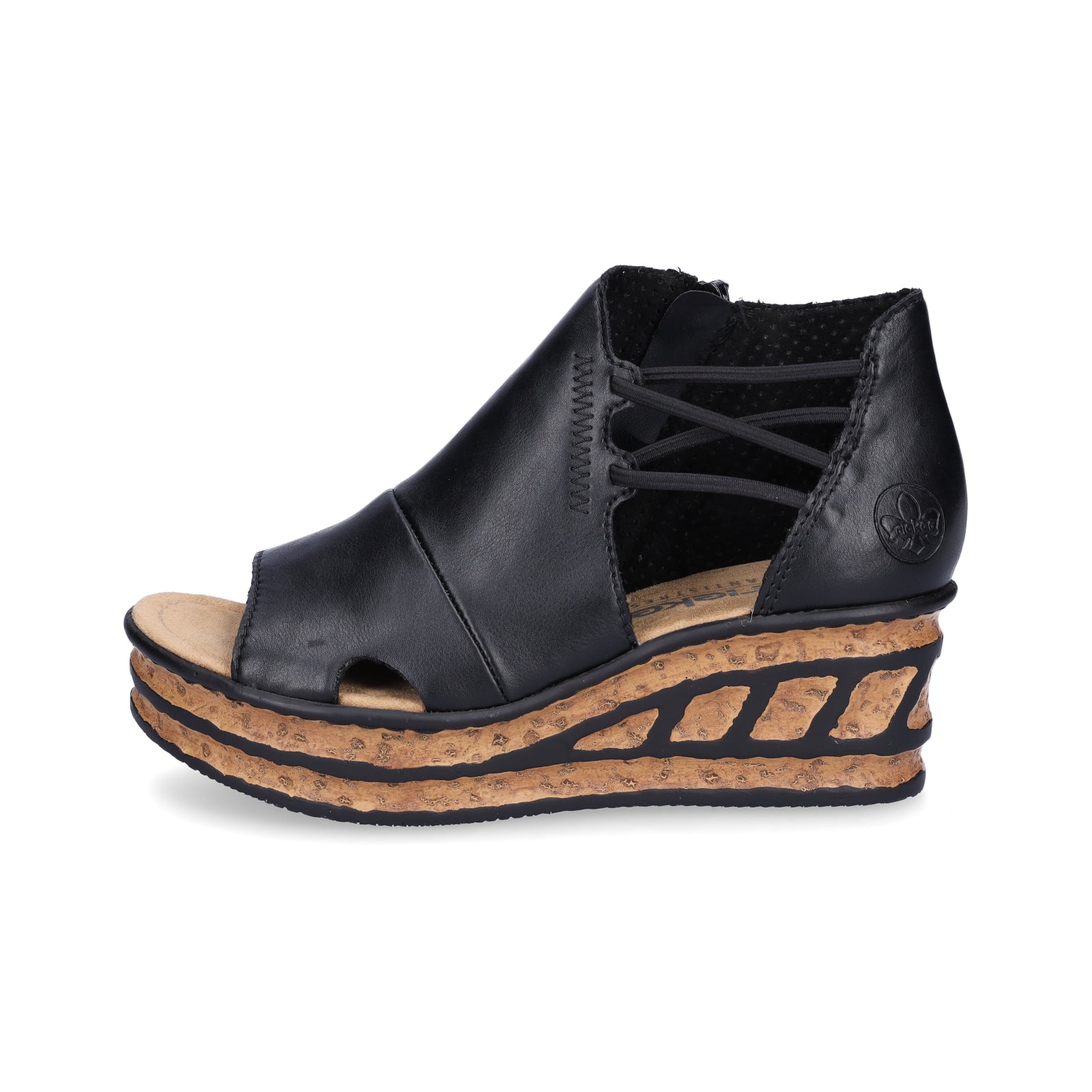 Rieker Damen Sandalette schwarz