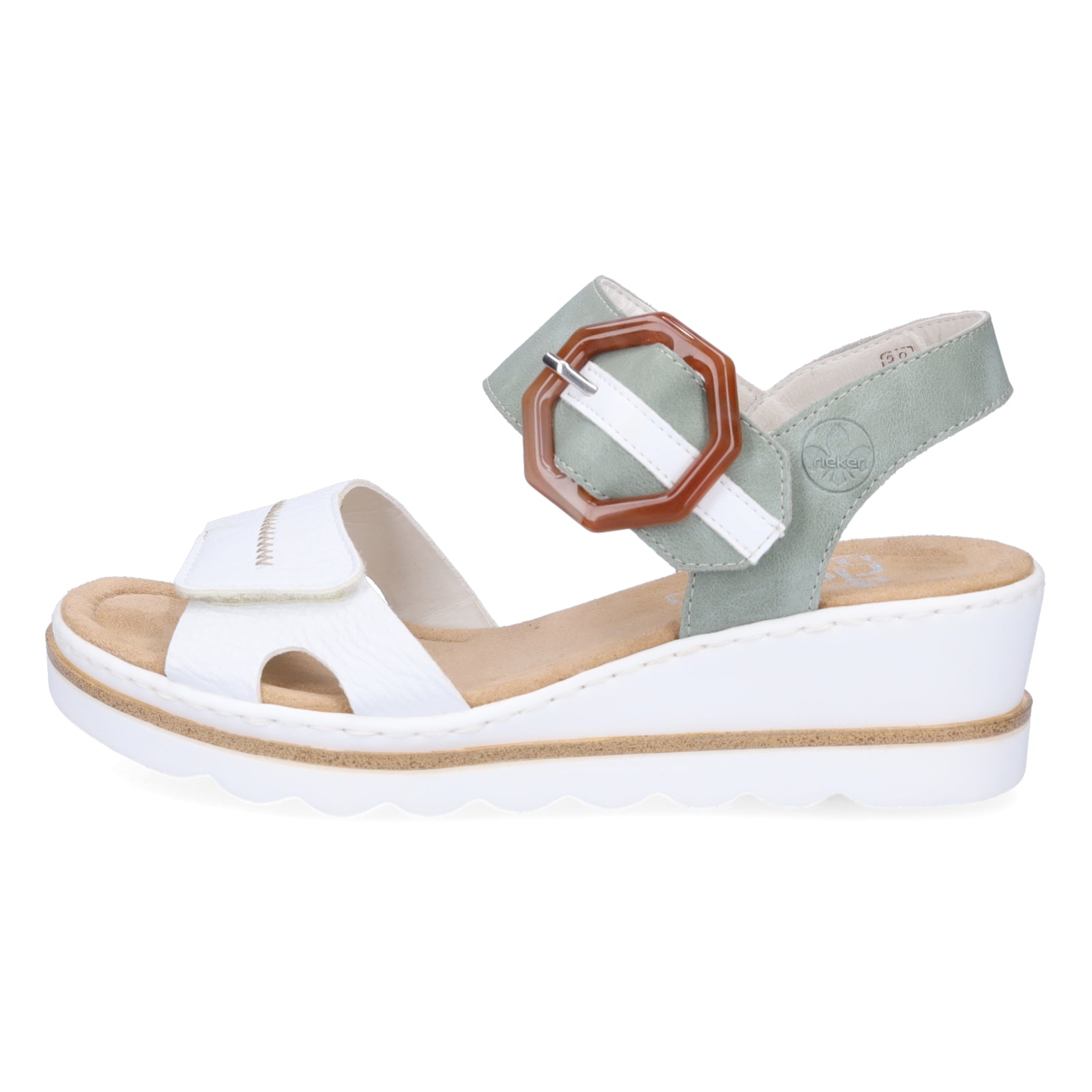 Rieker Damen Sandalette weiß