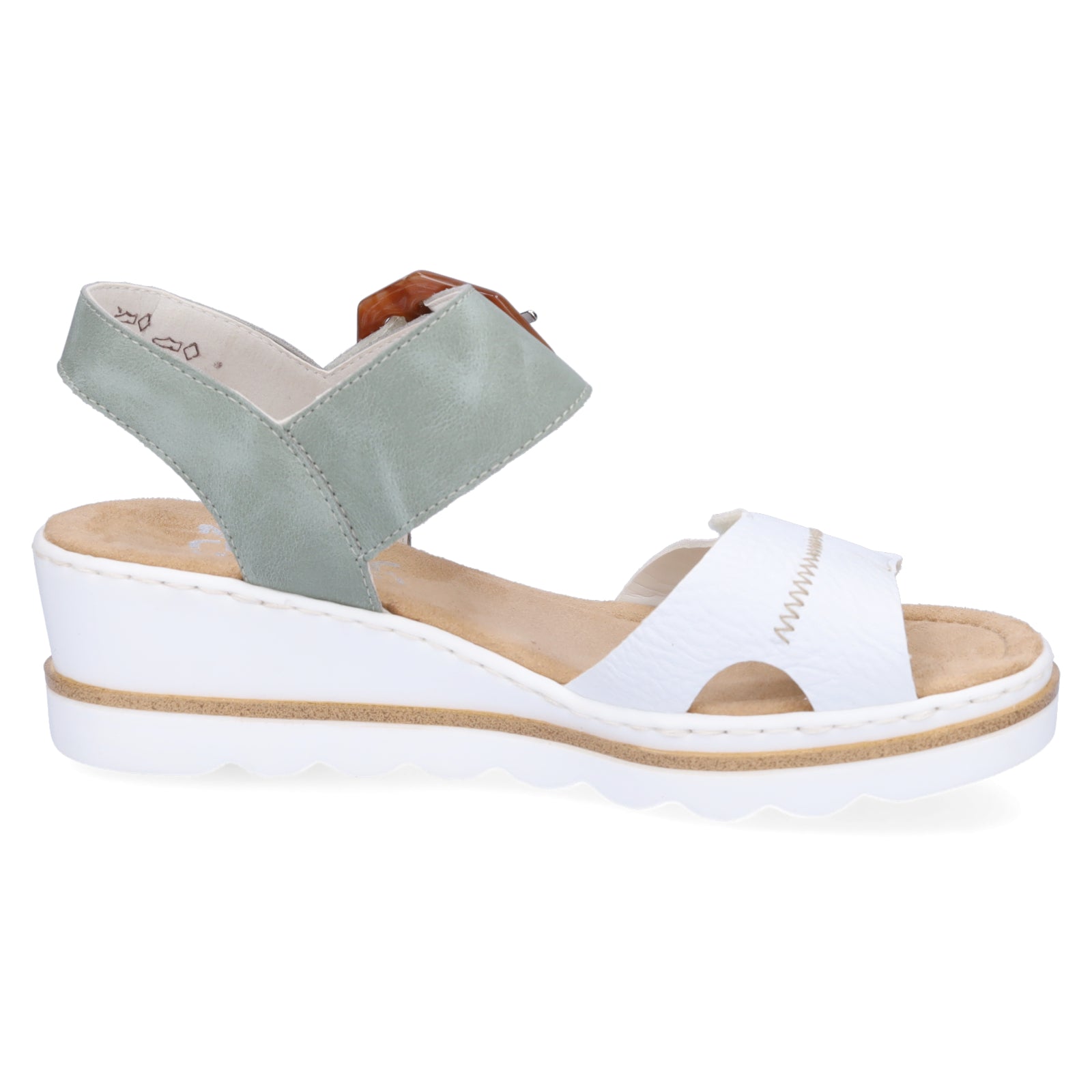 Rieker Damen Sandalette weiß
