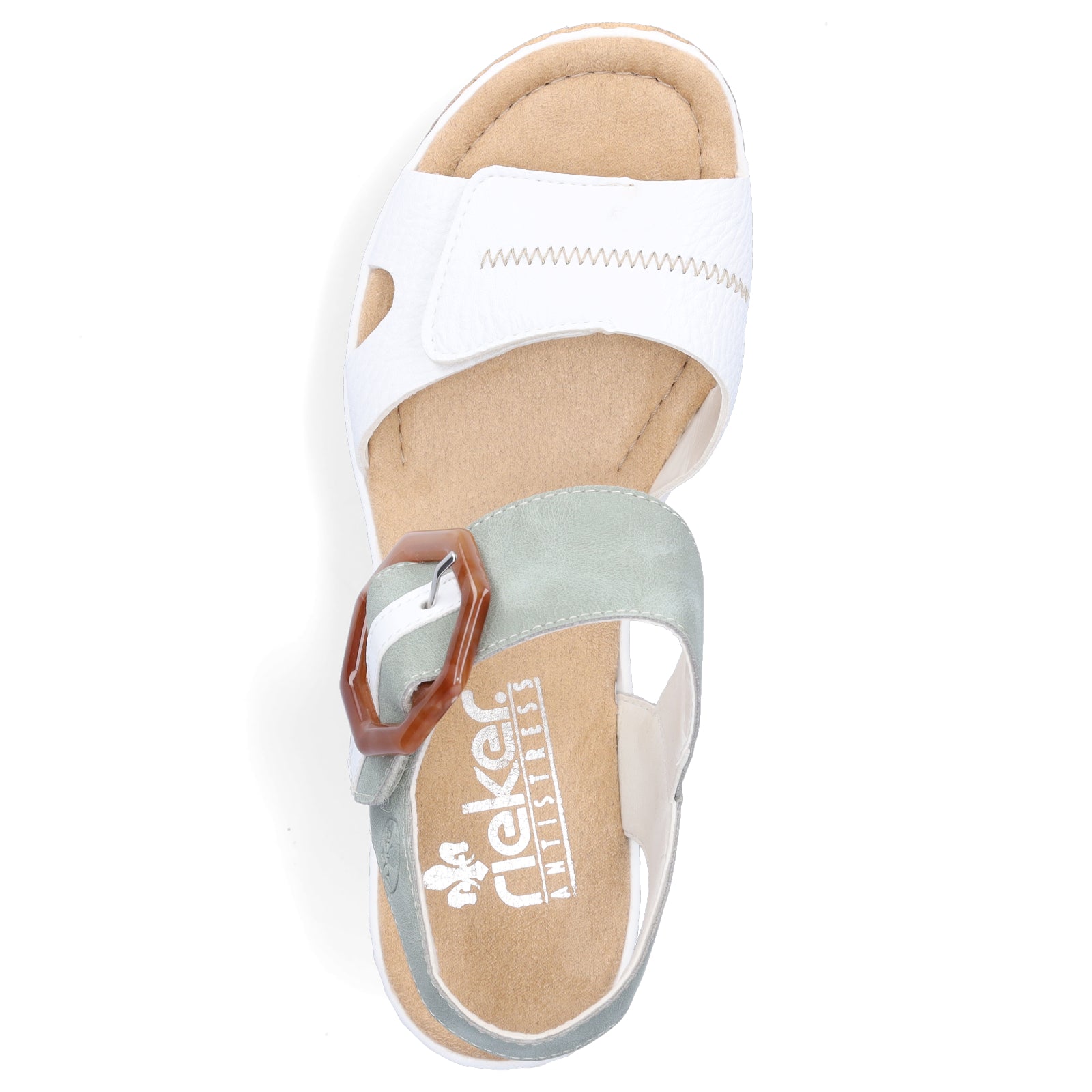 Rieker Damen Sandalette weiß