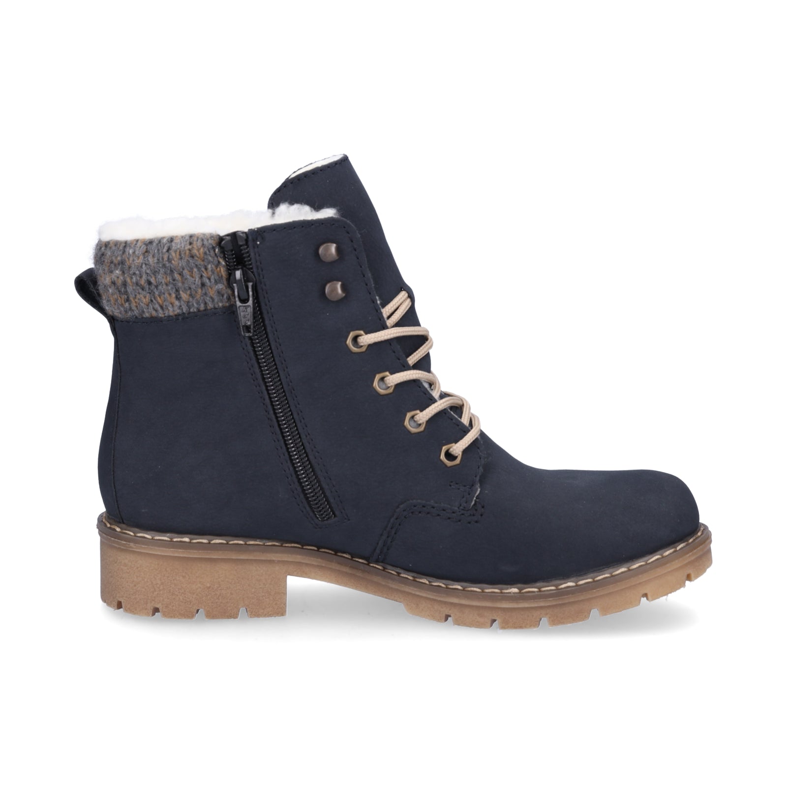 Rieker women's lace-up boot blue