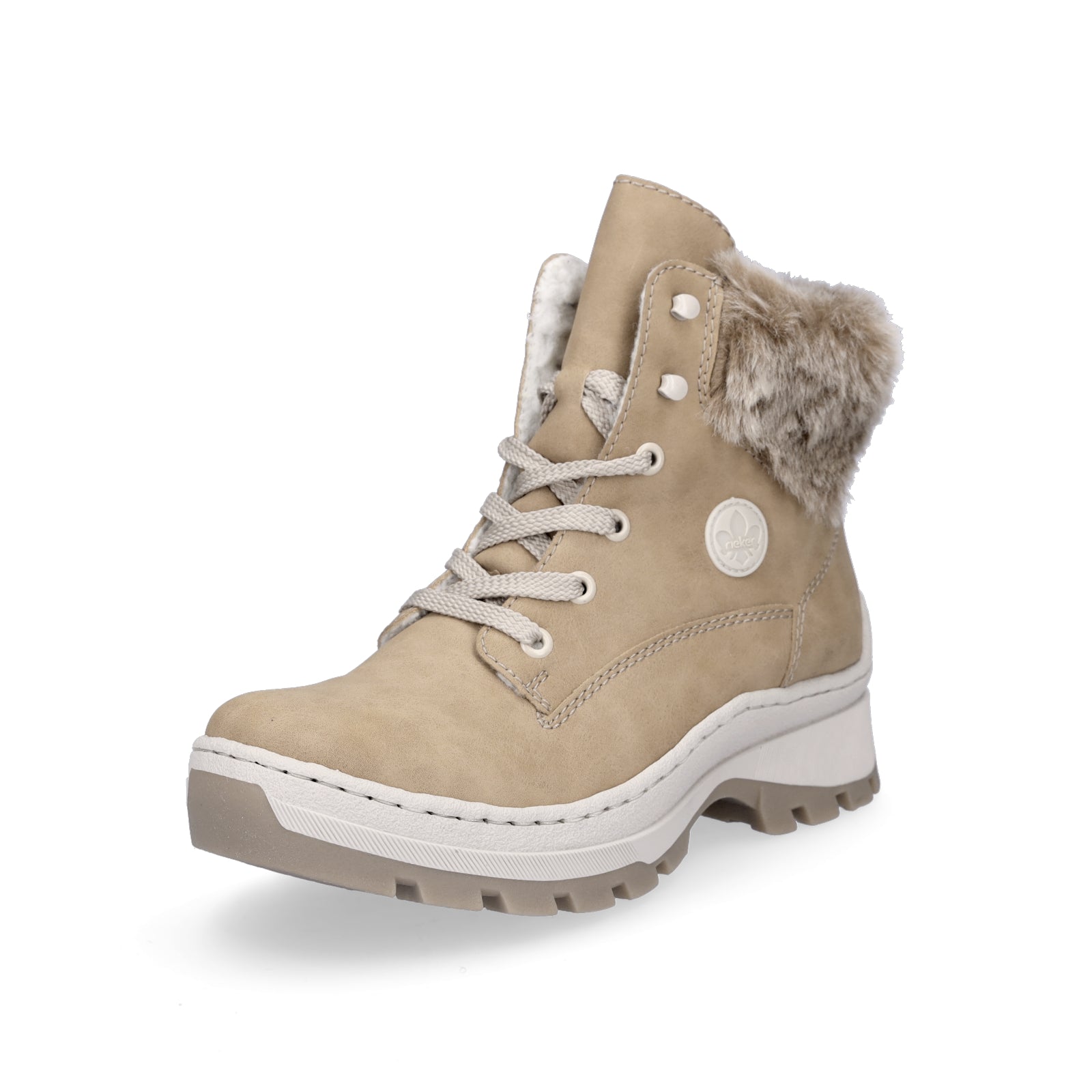 Rieker women's lace-up boot brown