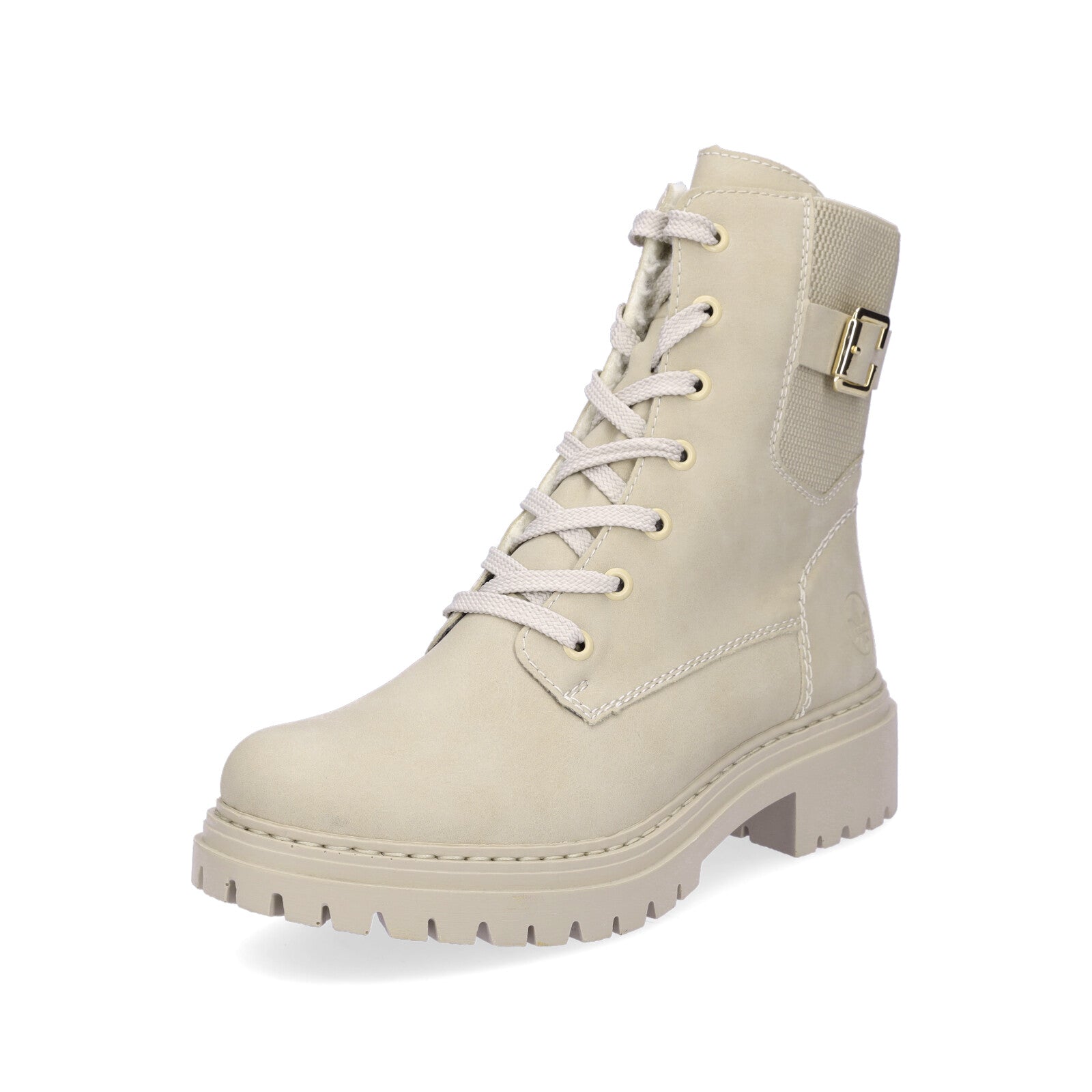 Rieker women's lace-up boot beige
