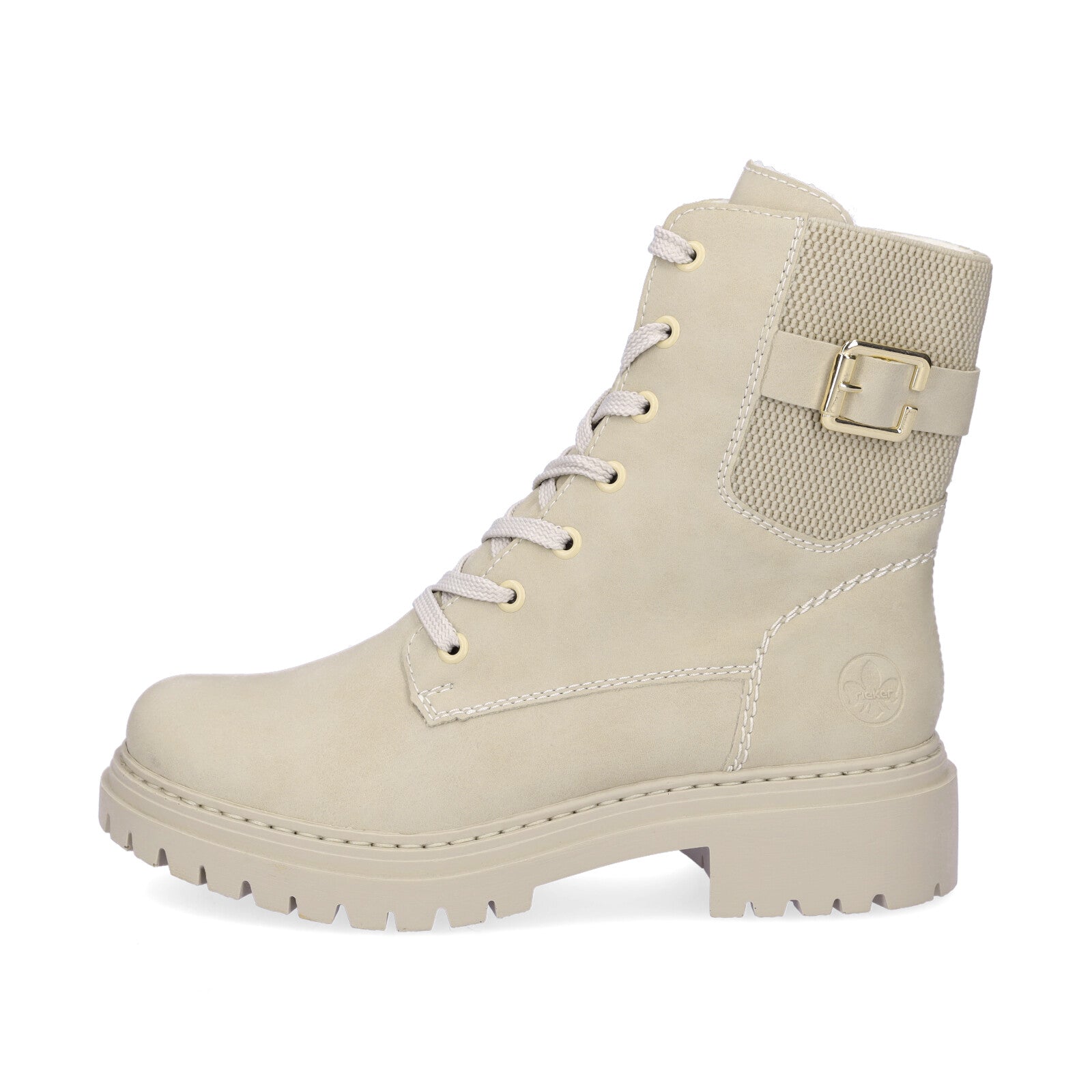 Rieker women's lace-up boot beige