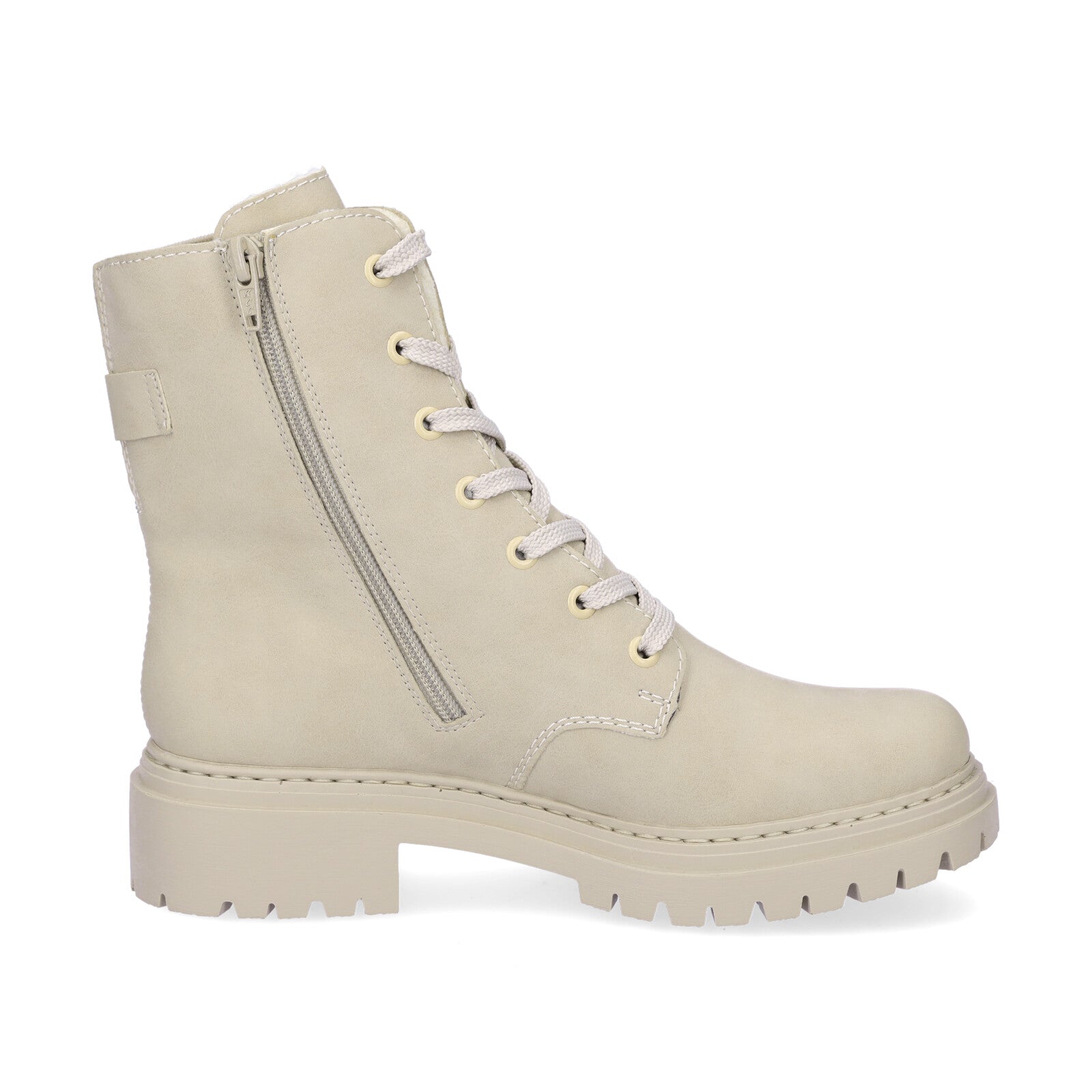 Rieker women's lace-up boot beige