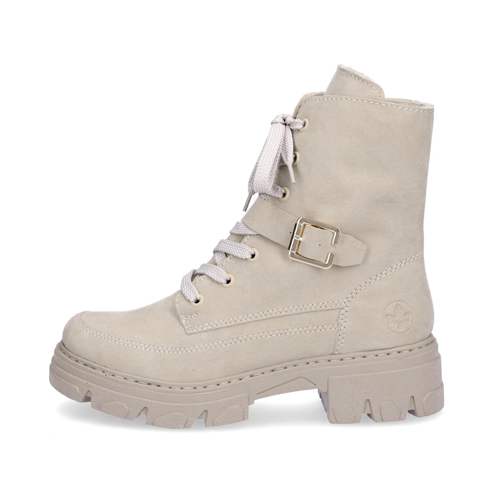 Rieker Damen Schnürboot beige