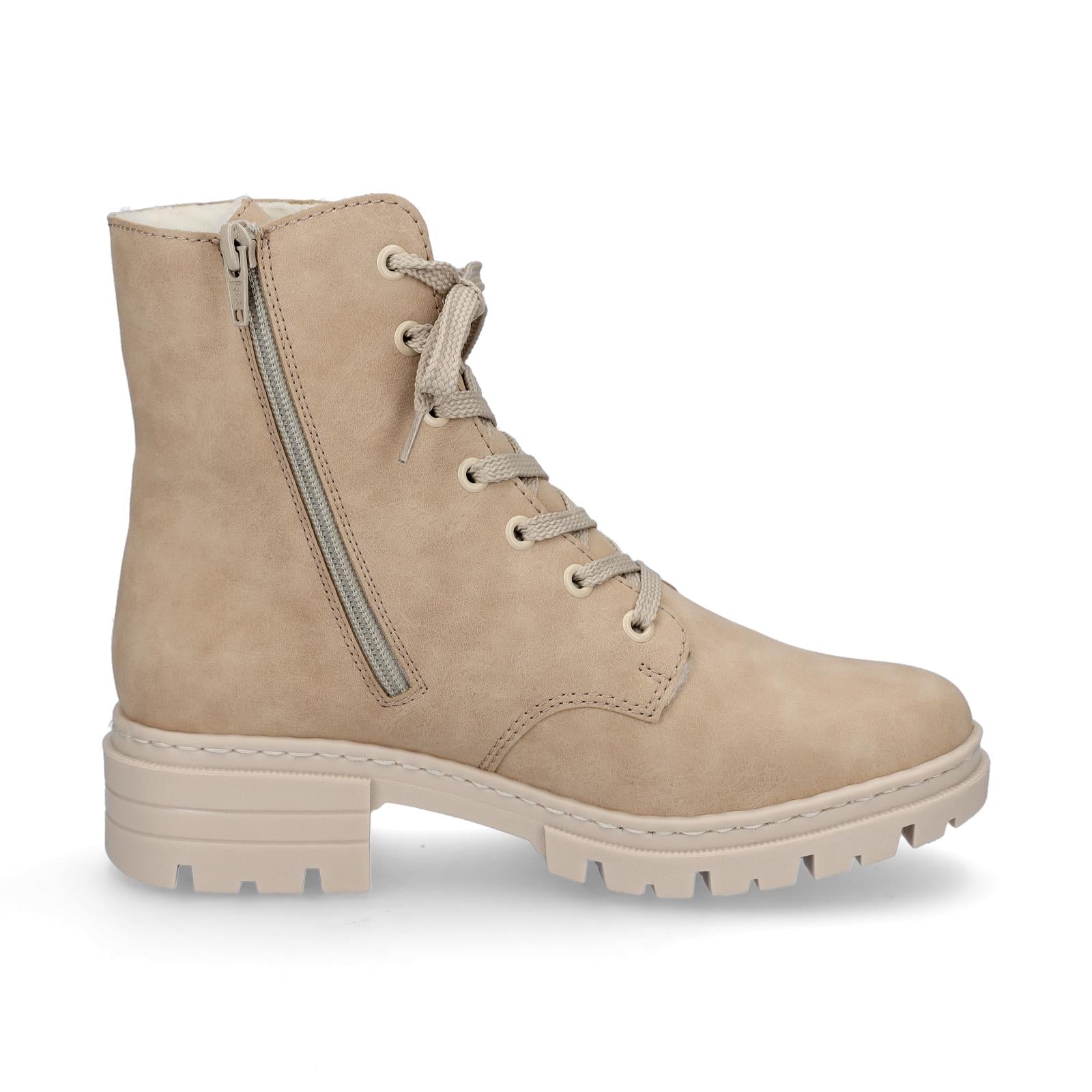 Rieker Damen Schnürboot beige