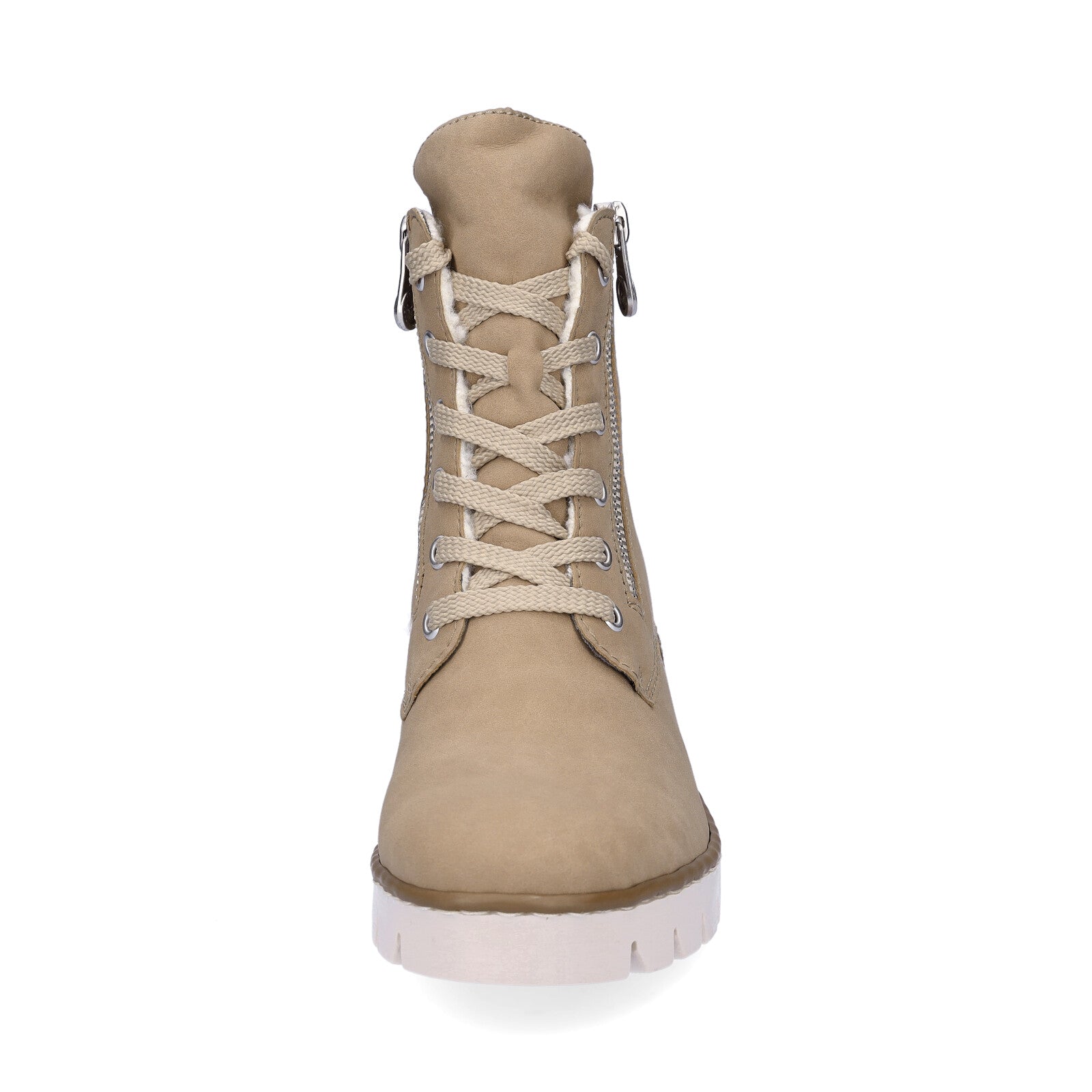 Rieker women's lace-up boot beige