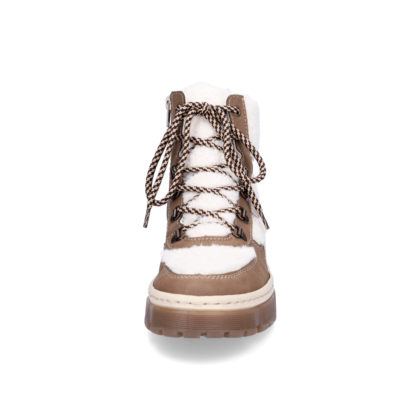 Rieker Damen Schnürboot beige weiß