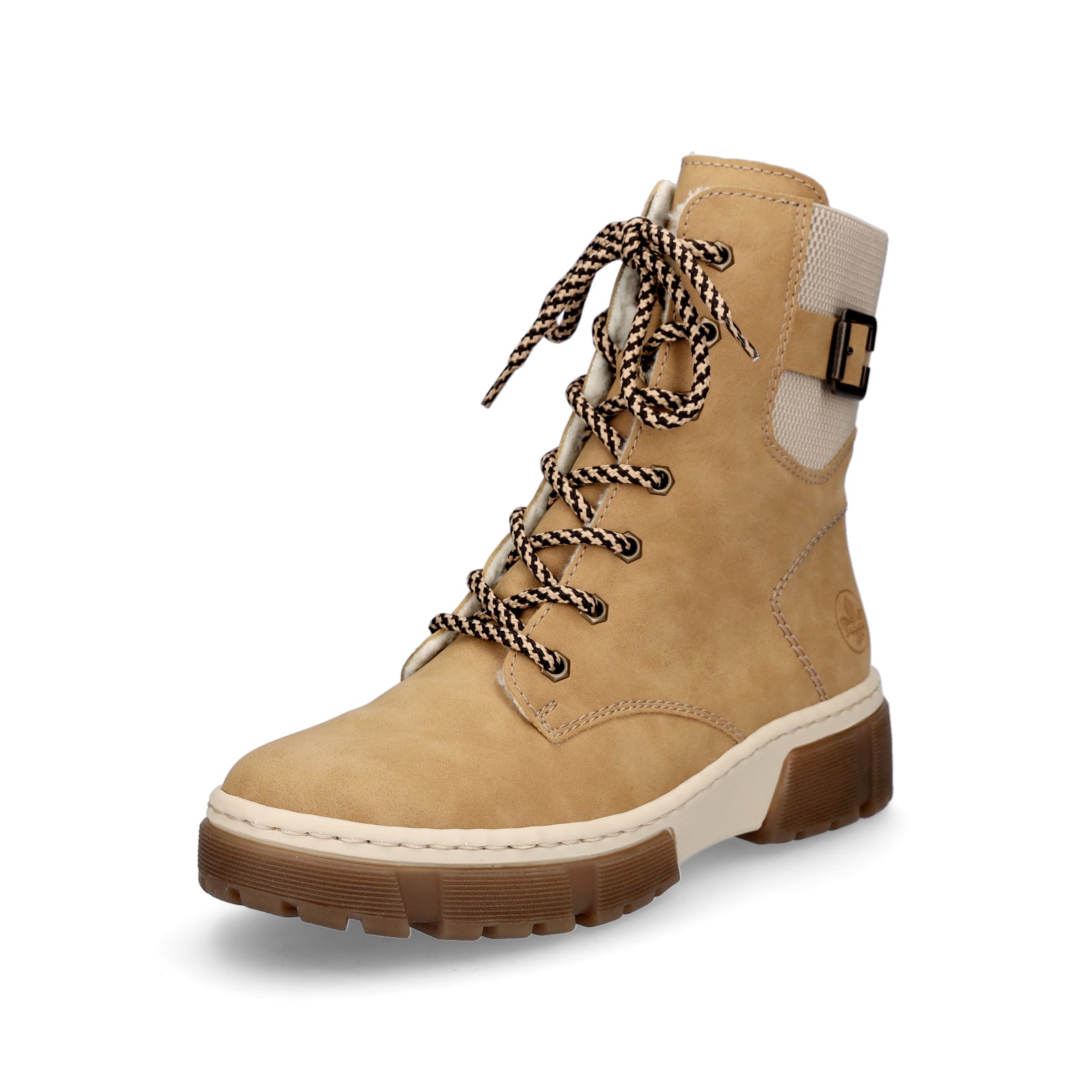 Rieker women's lace-up boot beige