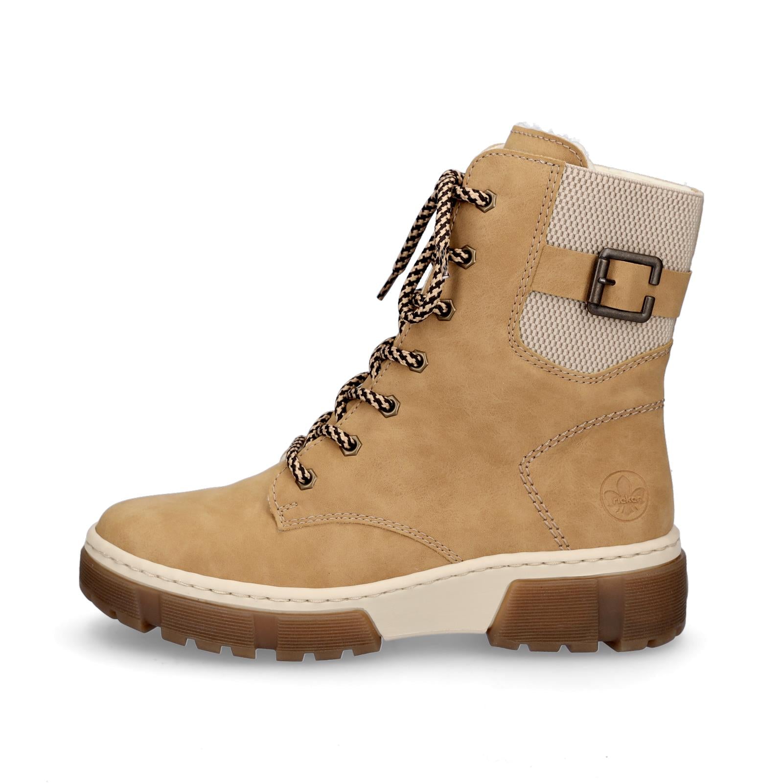 Rieker women's lace-up boot beige