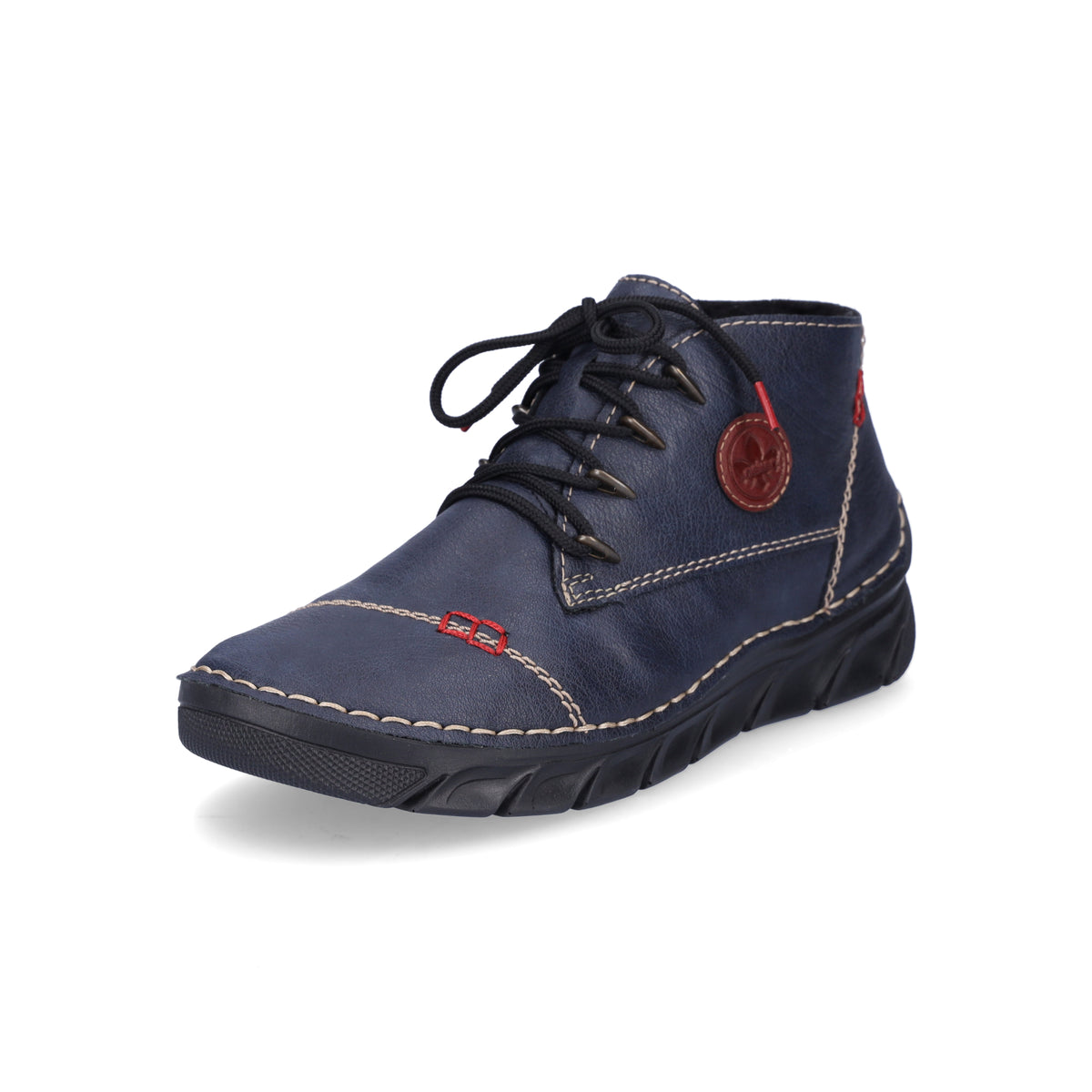 Rieker women lace-up boot blue