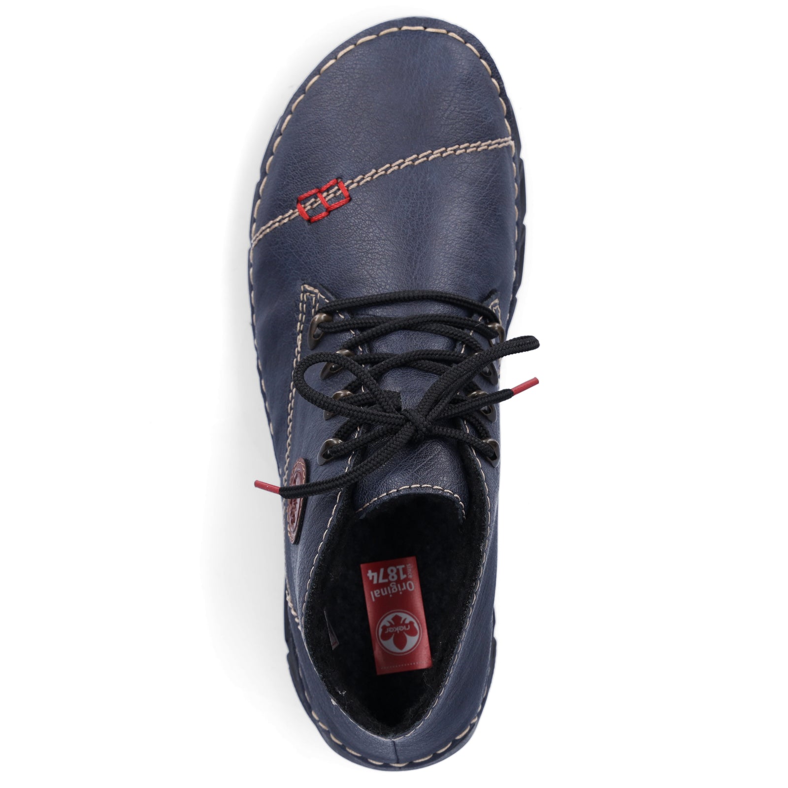 Rieker women's lace-up boot blue