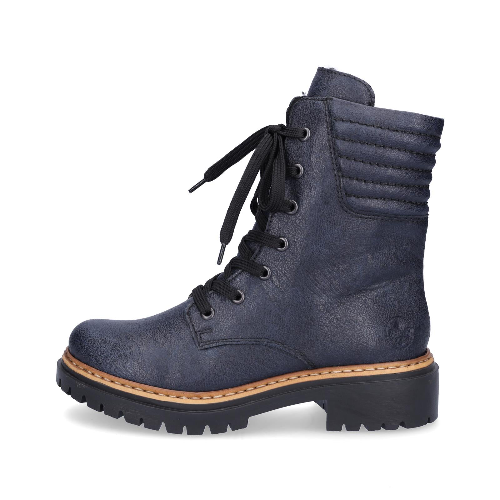 Rieker Damen Schnürboot blau