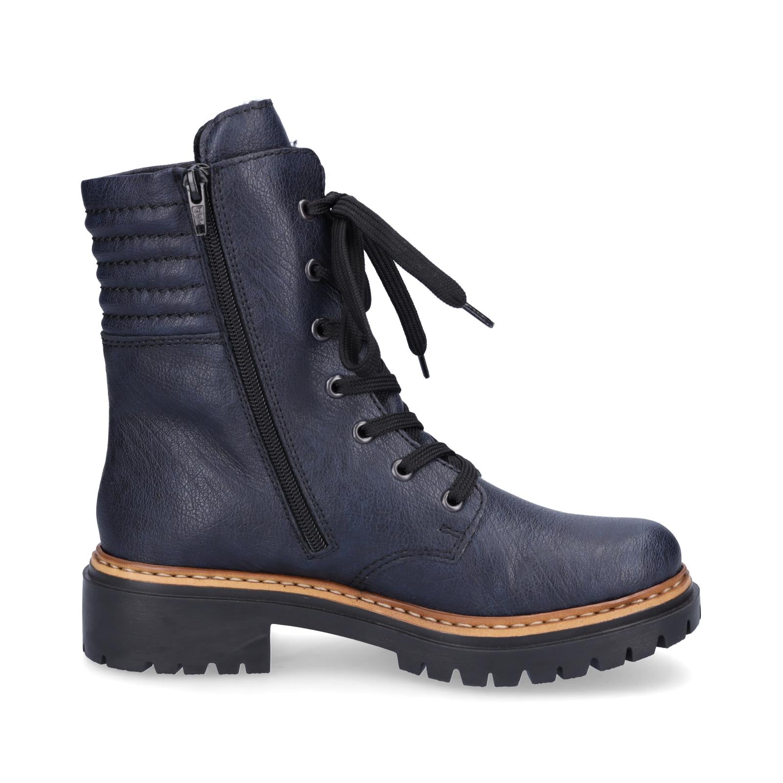 Rieker Damen Schnürboot blau