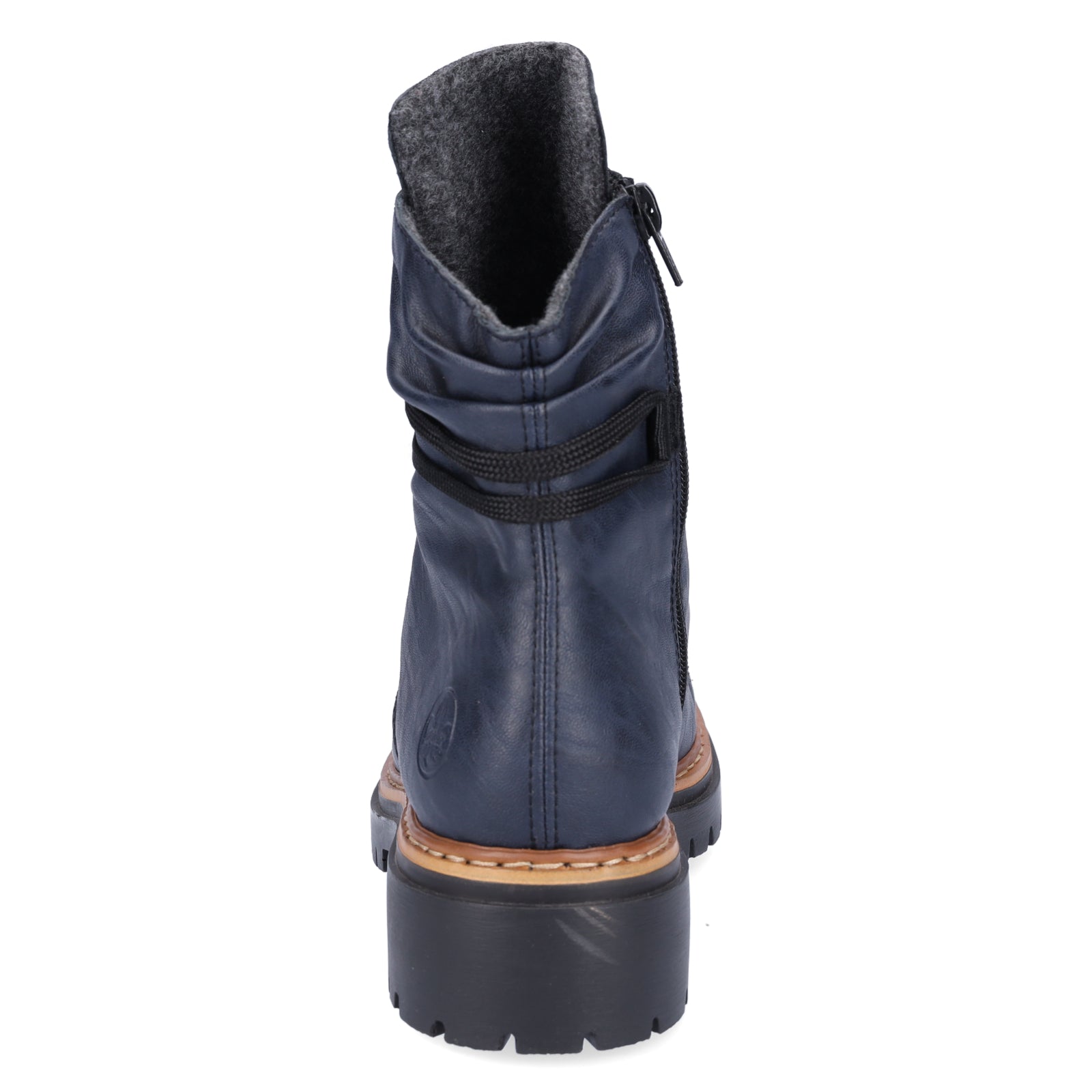 Rieker women's lace-up boot blue