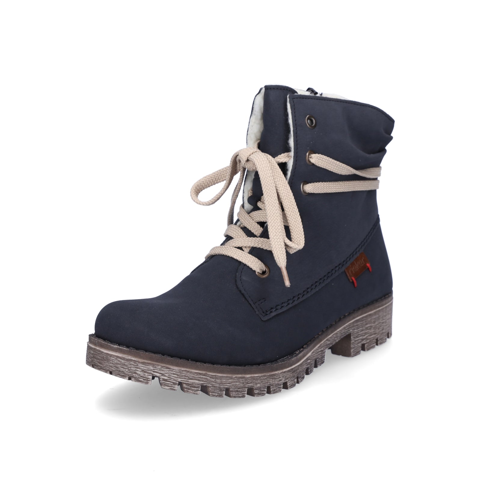 Rieker women's lace-up boot blue