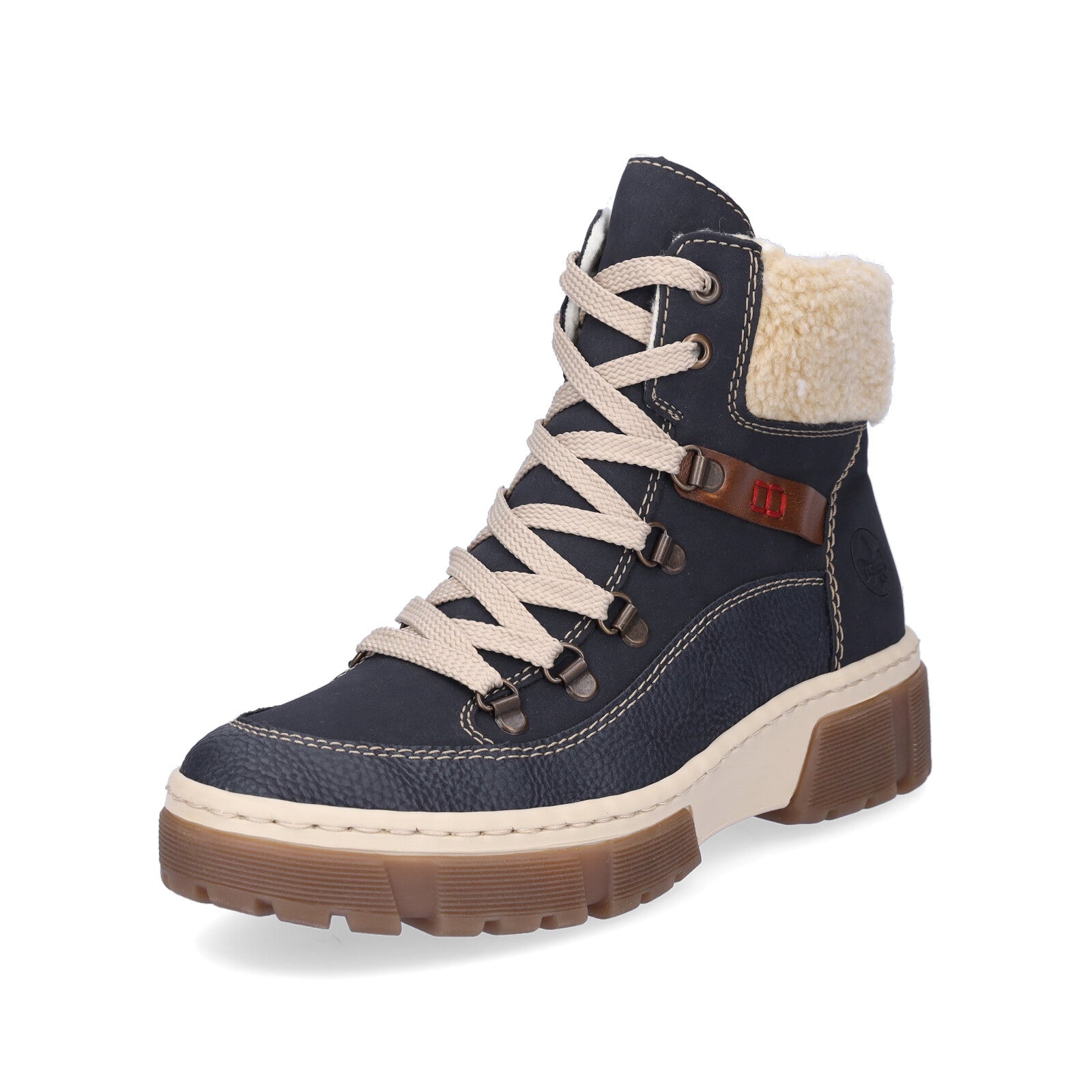 Rieker women's lace-up boot blue