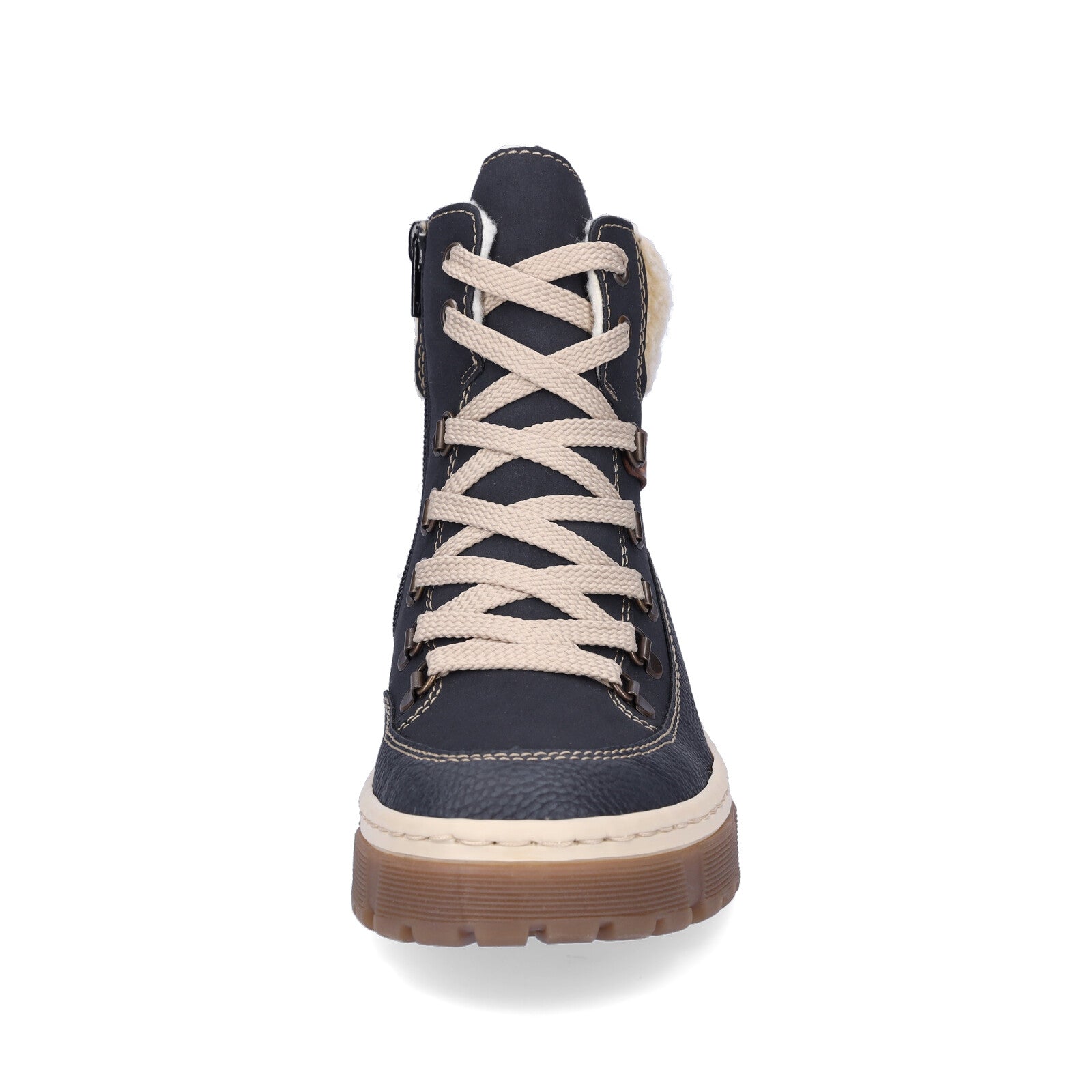 Rieker women's lace-up boot blue